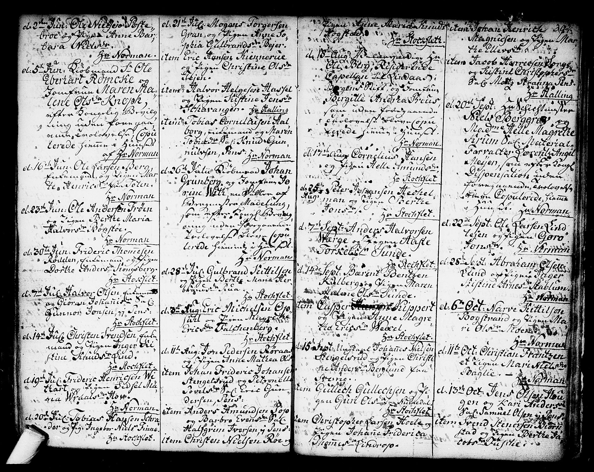 Kongsberg kirkebøker, AV/SAKO-A-22/F/Fa/L0006: Parish register (official) no. I 6, 1783-1797, p. 392