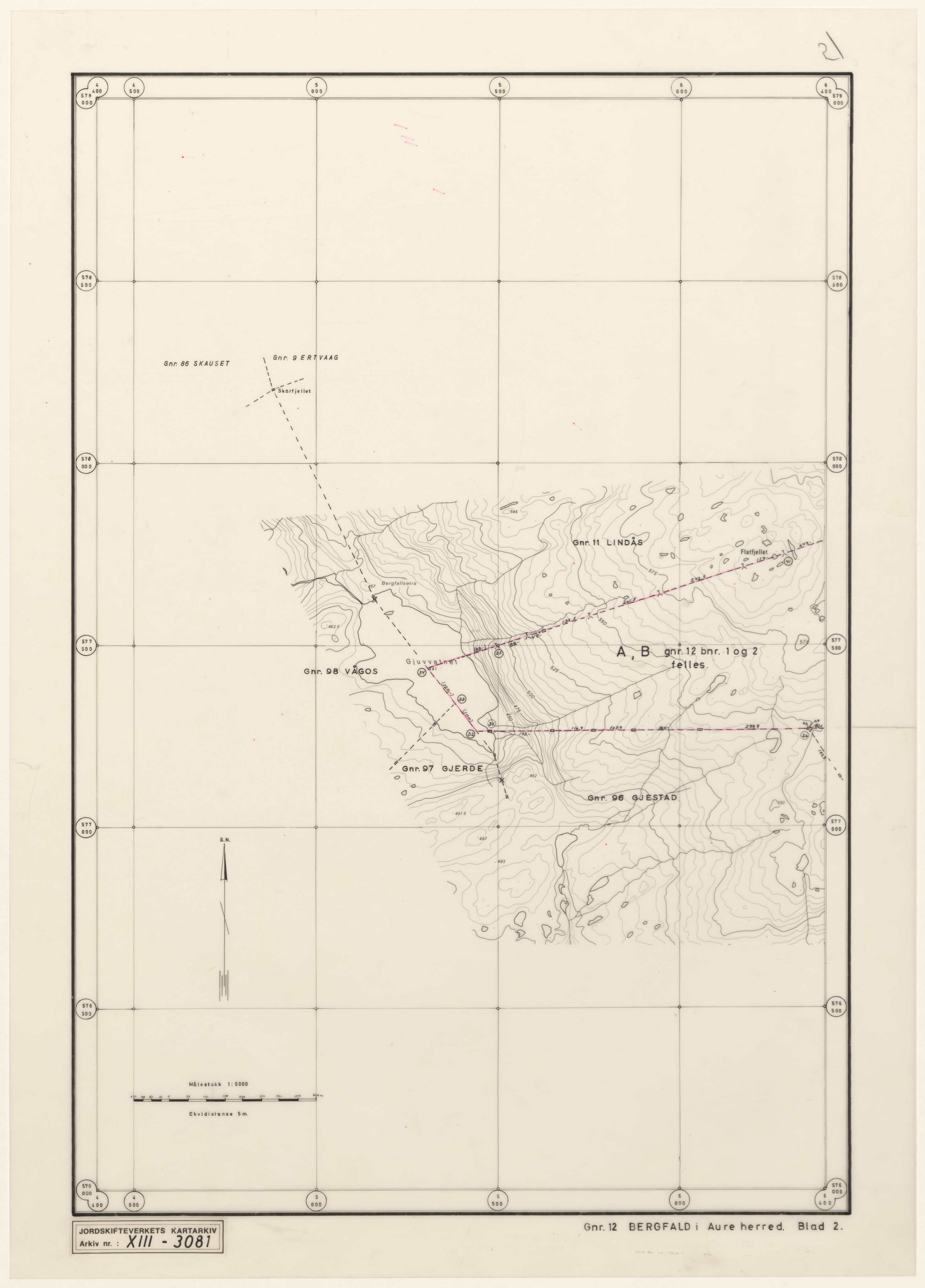 Jordskifteverkets kartarkiv, RA/S-3929/T, 1859-1988, p. 3887