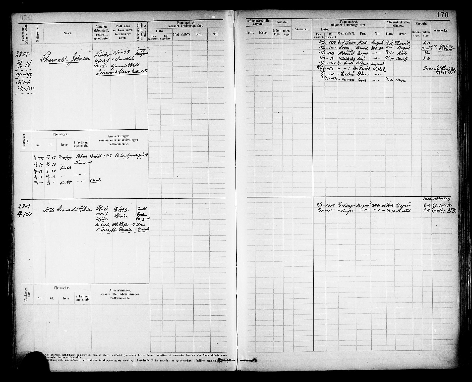 Risør mønstringskrets, AV/SAK-2031-0010/F/Fb/L0013: Hovedrulle nr 2475-3063, T-12, 1904-1928, p. 183