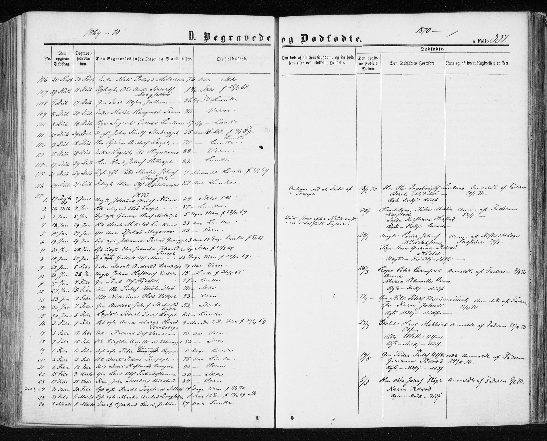 Ministerialprotokoller, klokkerbøker og fødselsregistre - Nord-Trøndelag, SAT/A-1458/709/L0075: Parish register (official) no. 709A15, 1859-1870, p. 334