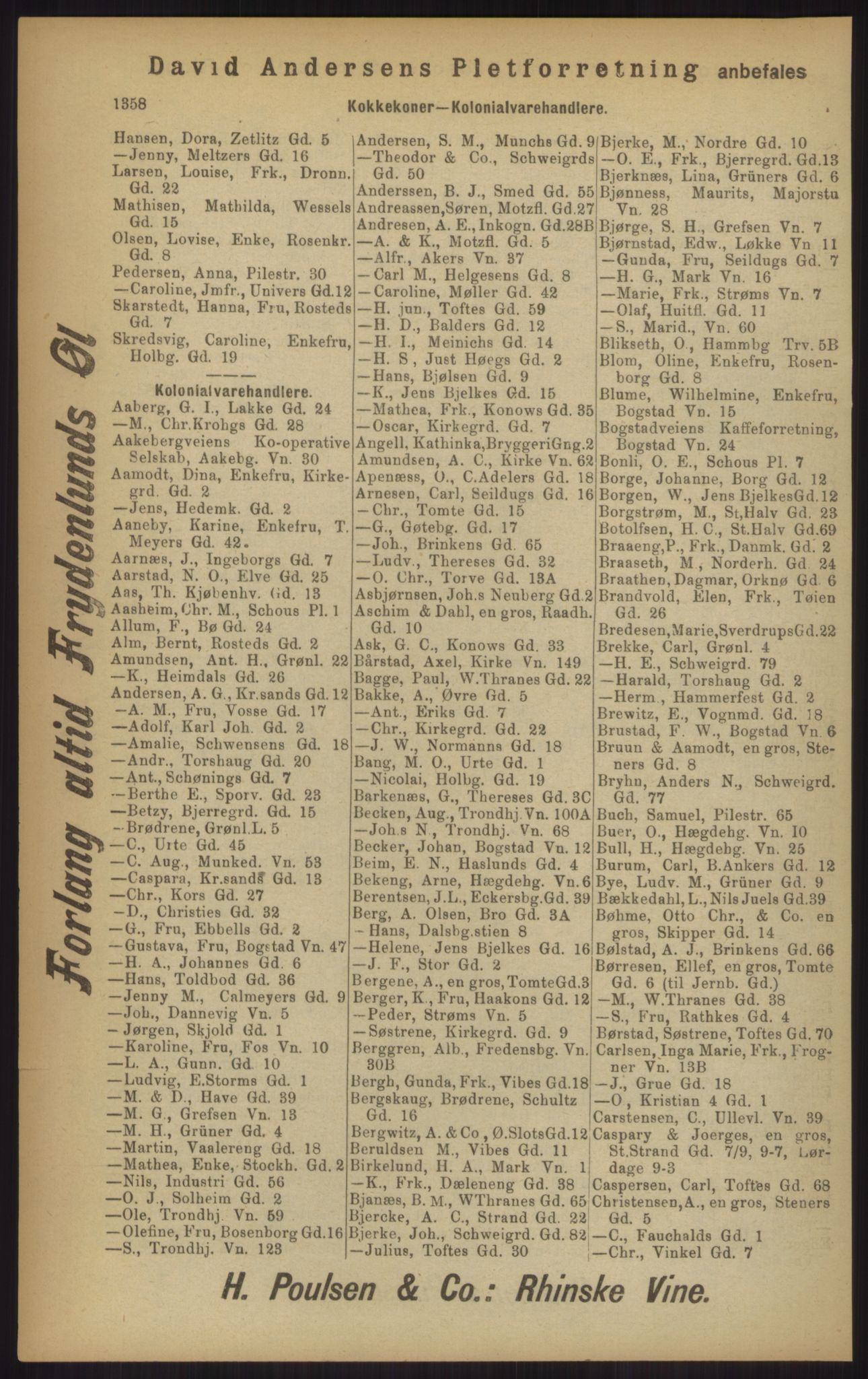 Kristiania/Oslo adressebok, PUBL/-, 1902, p. 1358