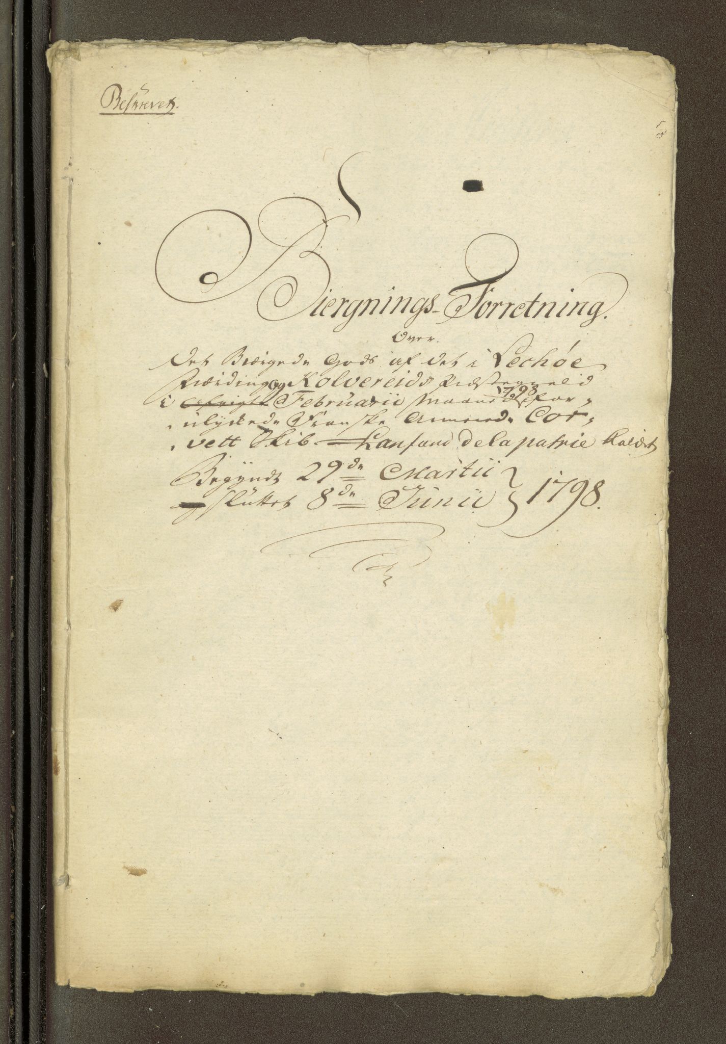 Namdal sorenskriveri, SAT/A-4133/1/1/1O/1Oa/L0007: Sivile og offentlige saker, 1798, p. 264