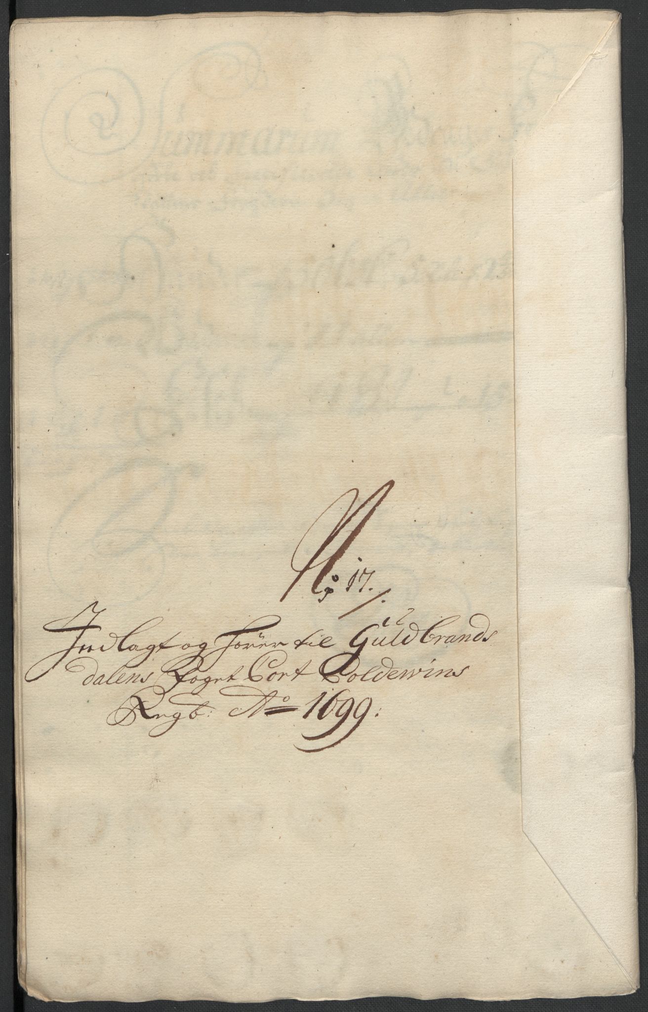 Rentekammeret inntil 1814, Reviderte regnskaper, Fogderegnskap, AV/RA-EA-4092/R17/L1172: Fogderegnskap Gudbrandsdal, 1699, p. 237