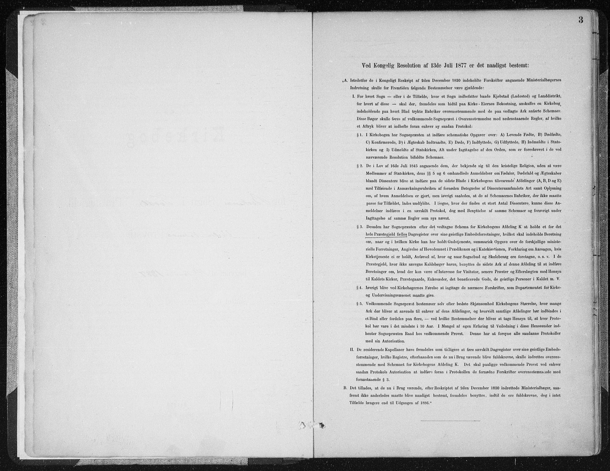 Birkenes sokneprestkontor, SAK/1111-0004/F/Fa/L0005: Parish register (official) no. A 5, 1887-1907, p. 3