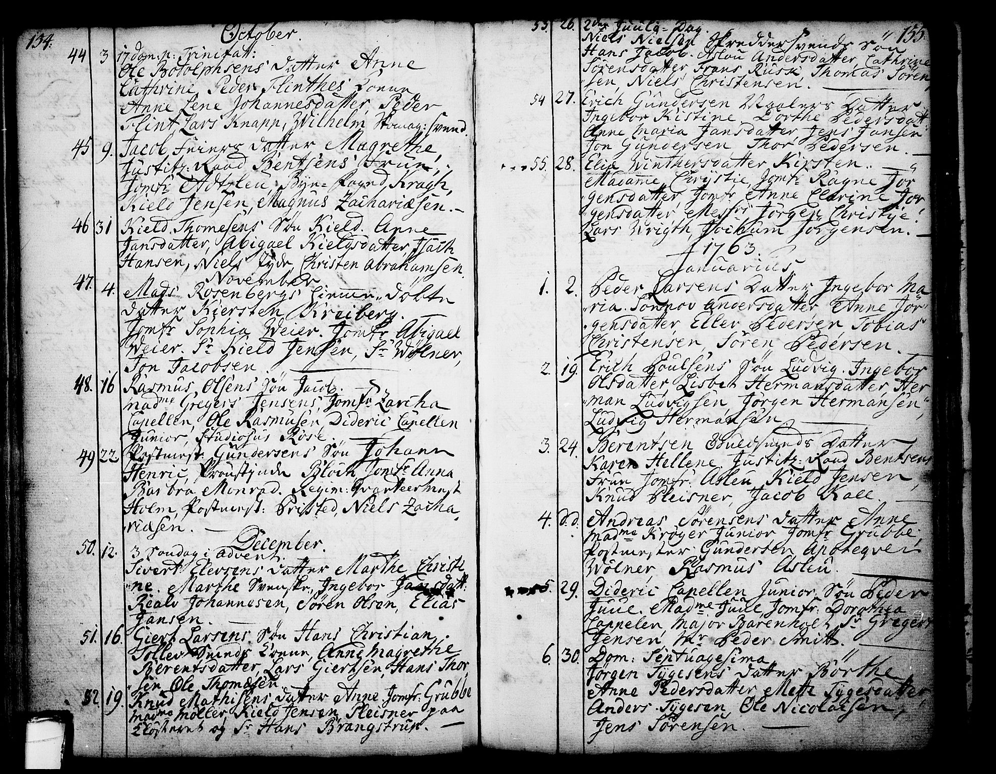 Skien kirkebøker, SAKO/A-302/F/Fa/L0003: Parish register (official) no. 3, 1755-1791, p. 154-155