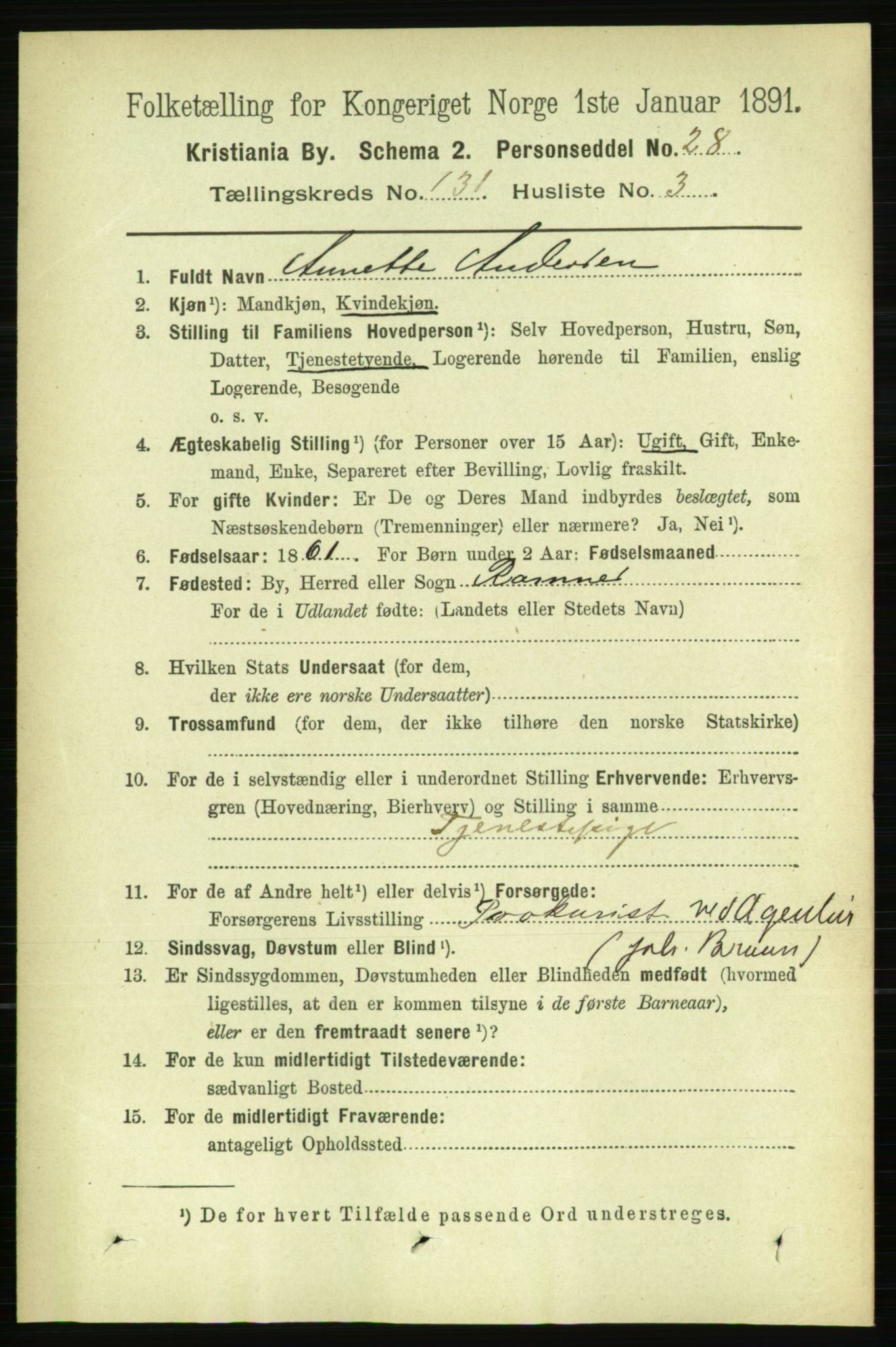 RA, 1891 census for 0301 Kristiania, 1891, p. 70933