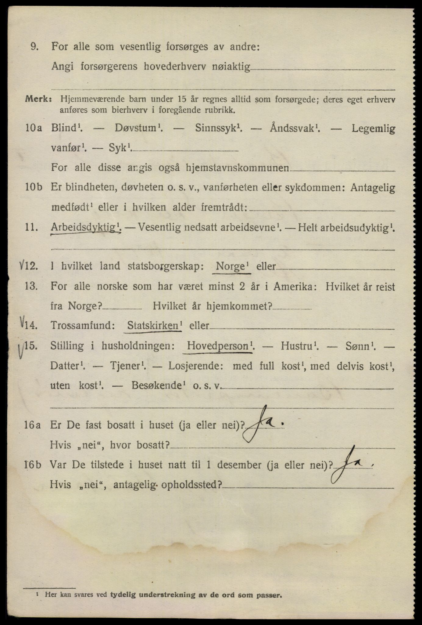 SAO, 1920 census for Kristiania, 1920, p. 173010