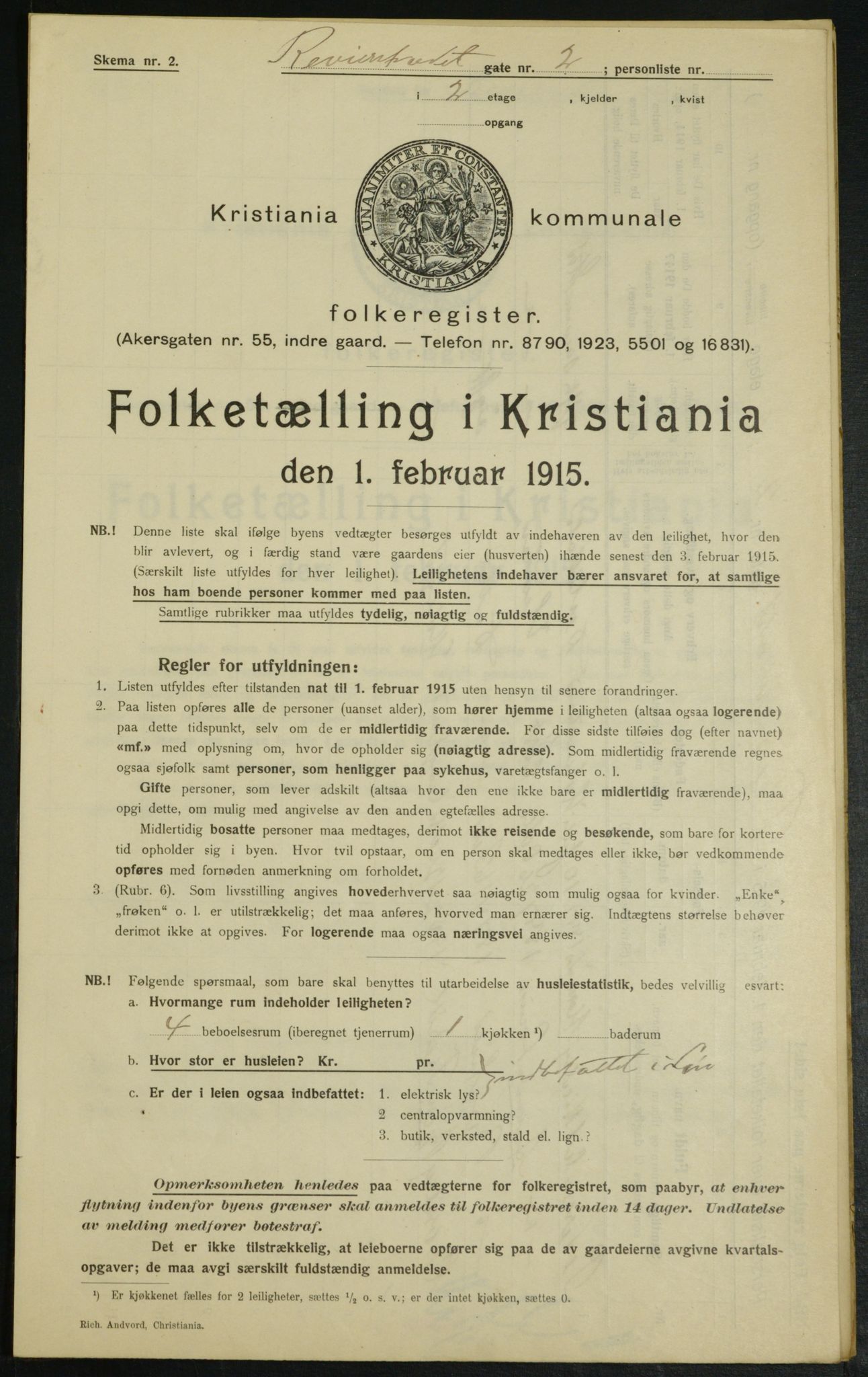 OBA, Municipal Census 1915 for Kristiania, 1915, p. 82578