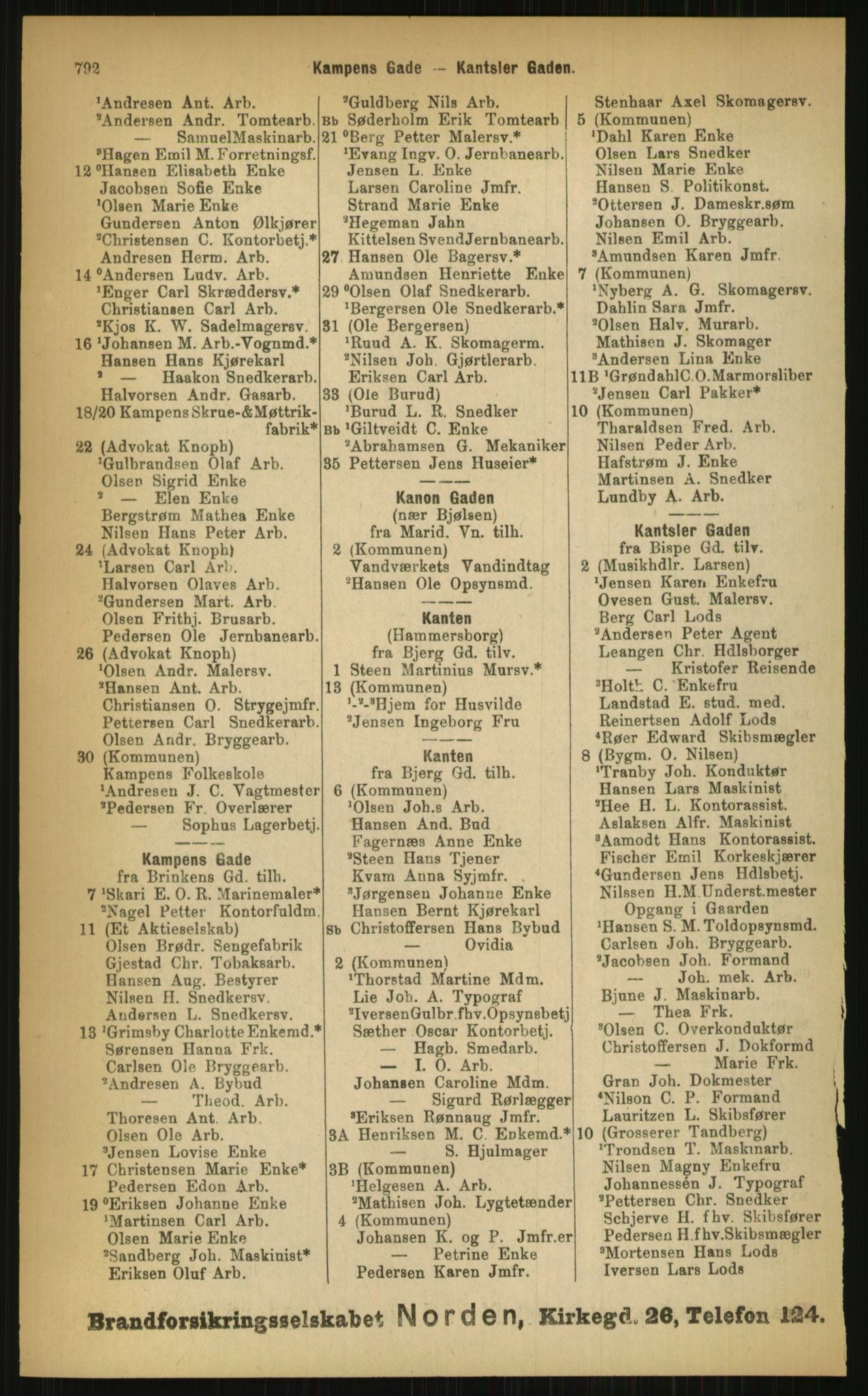 Kristiania/Oslo adressebok, PUBL/-, 1899, p. 792