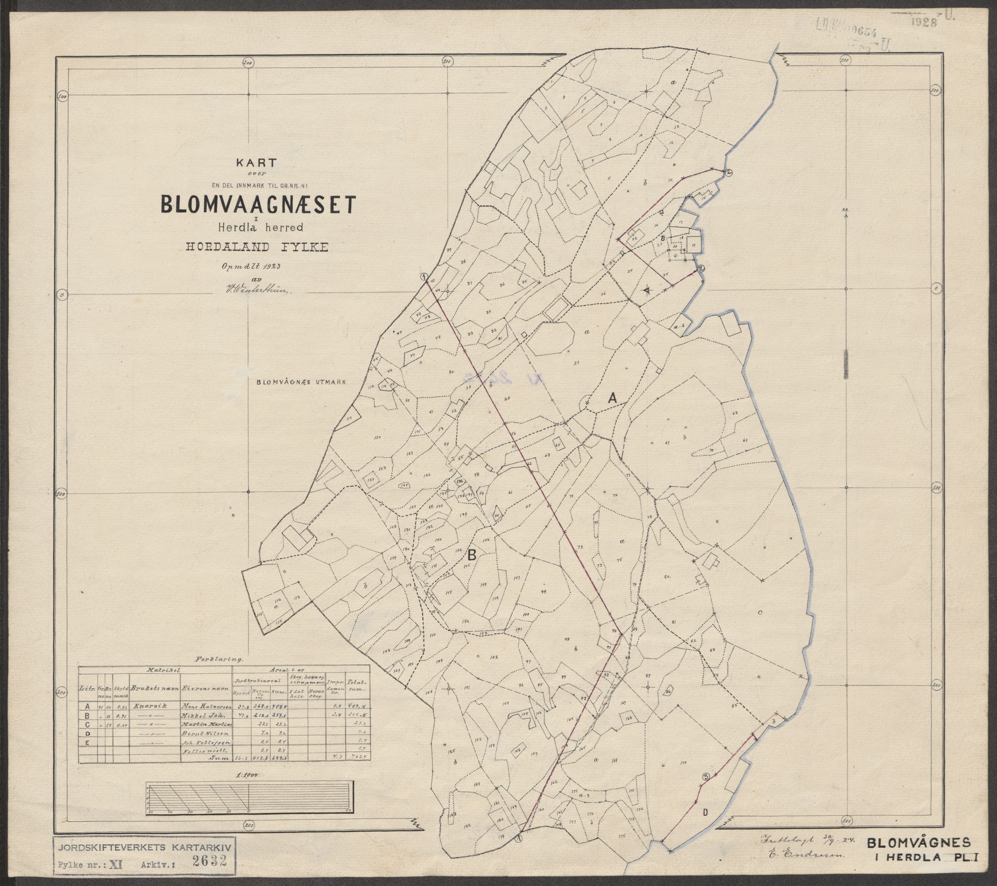 Jordskifteverkets kartarkiv, RA/S-3929/T, 1859-1988, p. 2961