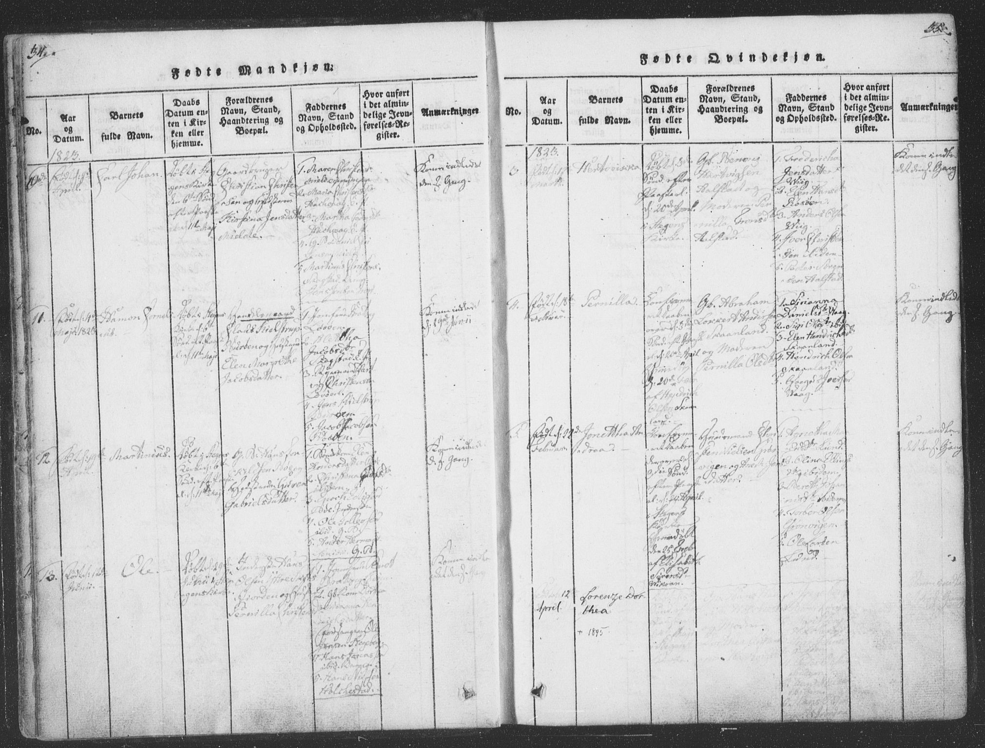 Ministerialprotokoller, klokkerbøker og fødselsregistre - Nordland, AV/SAT-A-1459/855/L0798: Parish register (official) no. 855A06, 1821-1835, p. 34-35