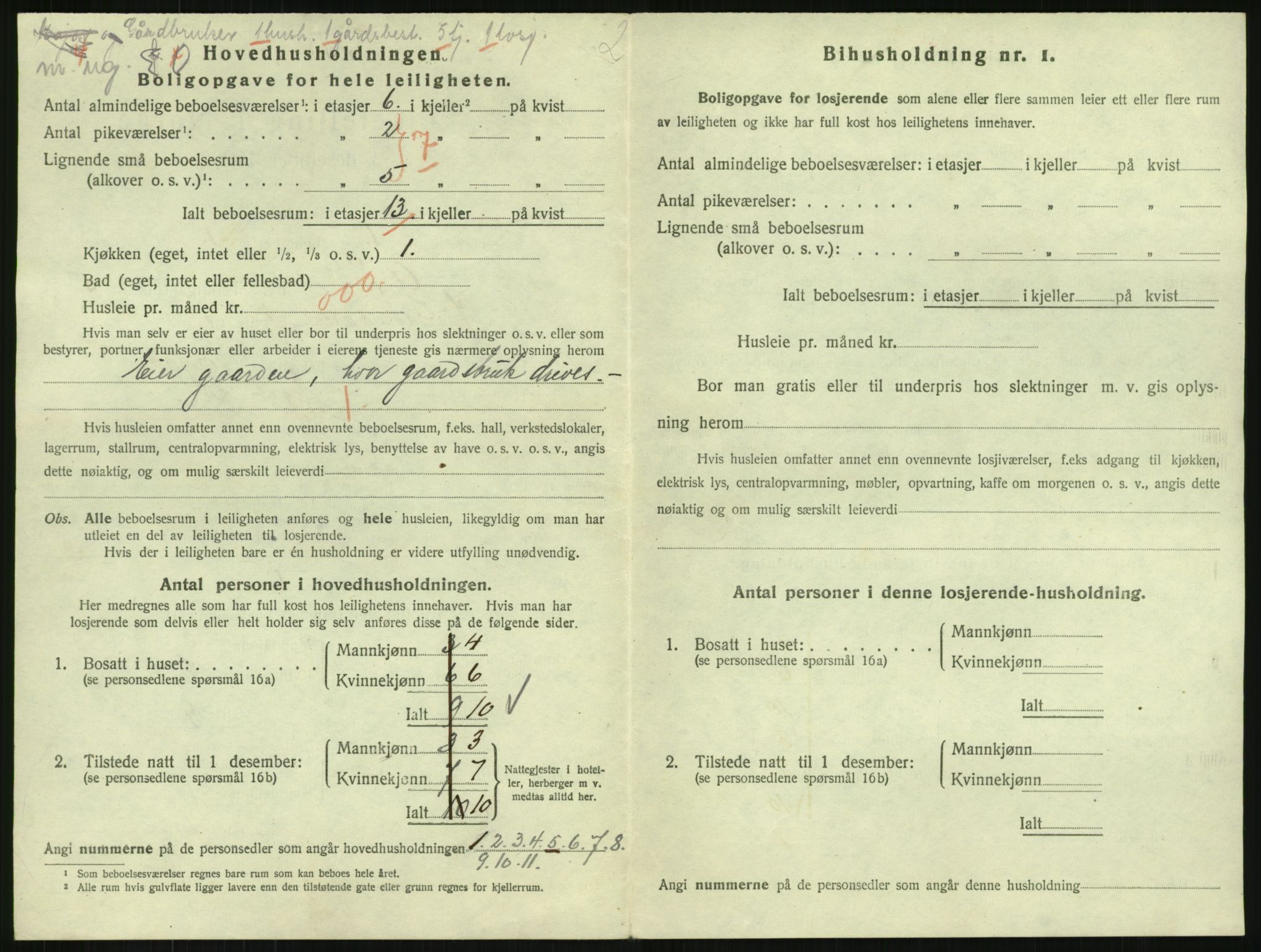 SAH, 1920 census for Gjøvik, 1920, p. 2217