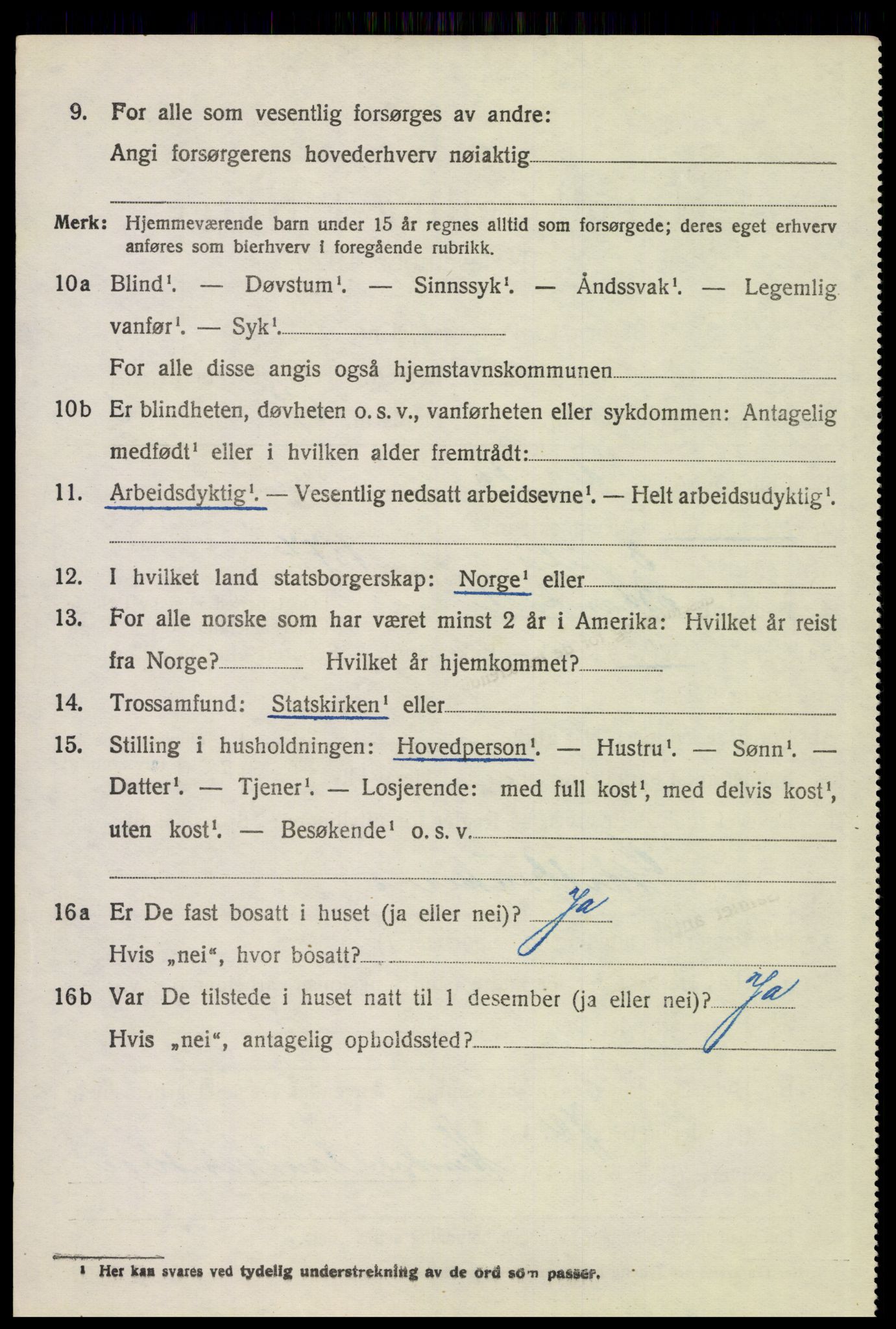 SAH, 1920 census for Vinger, 1920, p. 11683