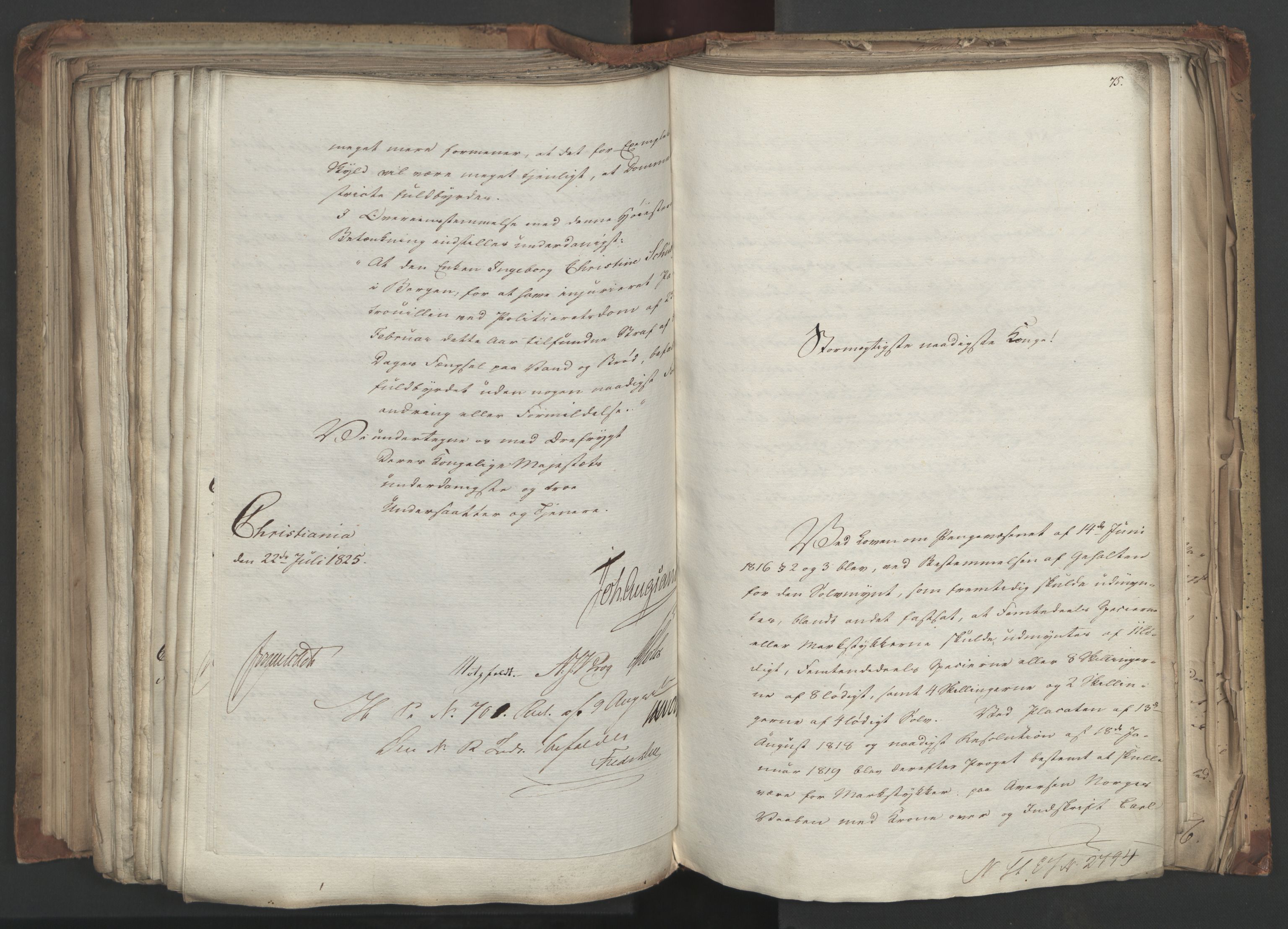 Statsrådsavdelingen i Stockholm, AV/RA-S-1003/D/Da/L0043: Regjeringsinnstillinger nr. 2706-2845, 1825, p. 298