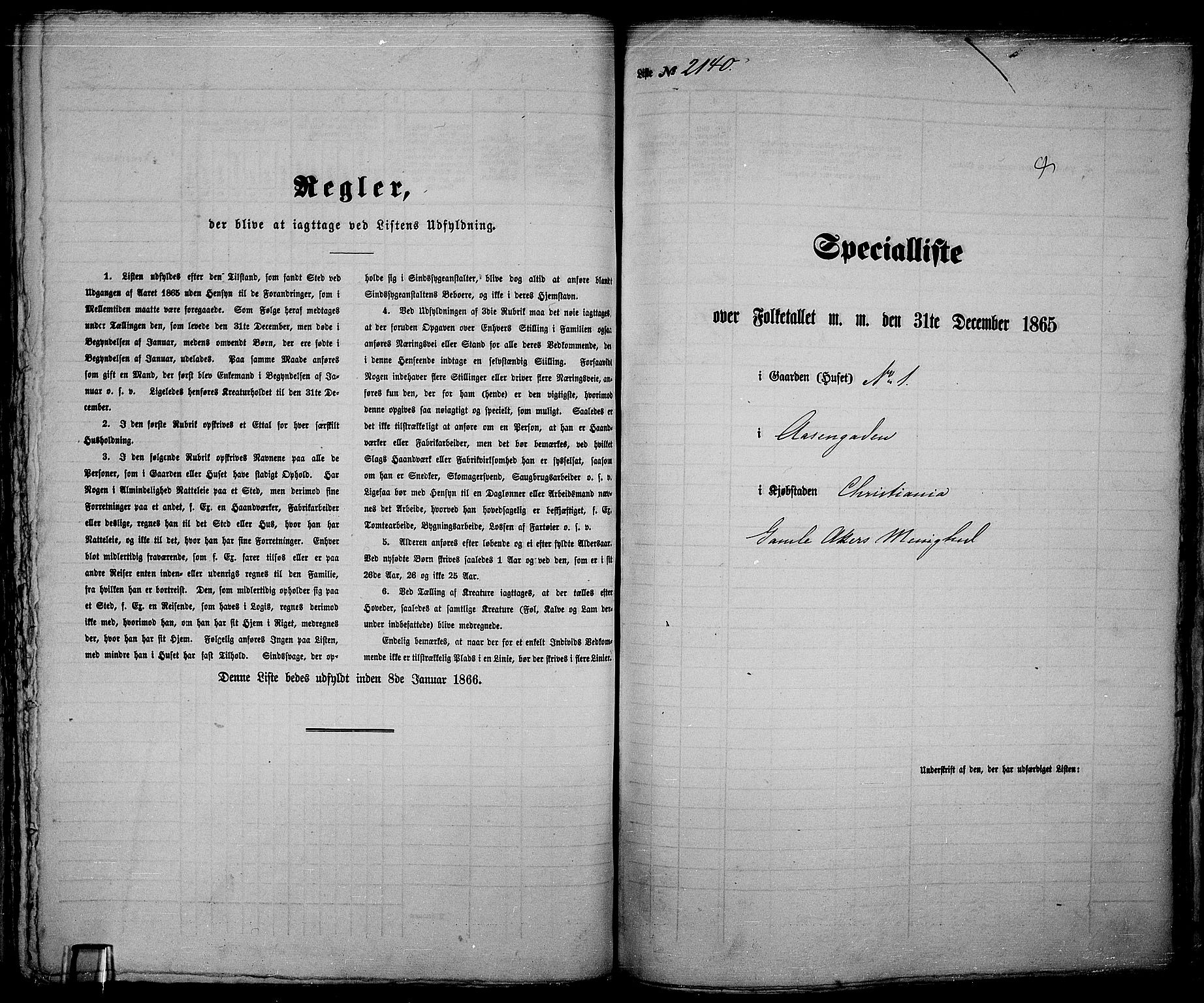 RA, 1865 census for Kristiania, 1865, p. 4776