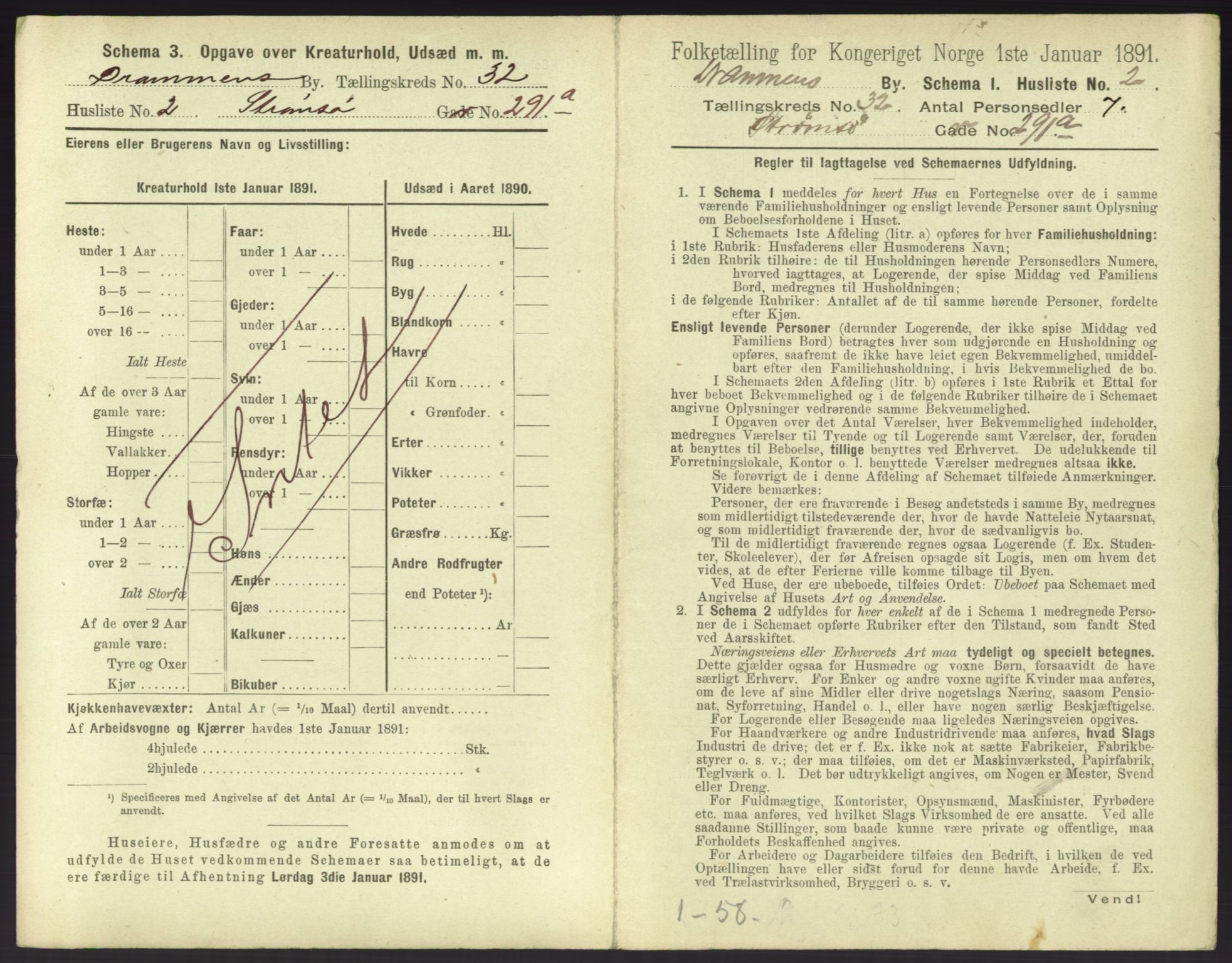 RA, 1891 census for 0602 Drammen, 1891, p. 2755