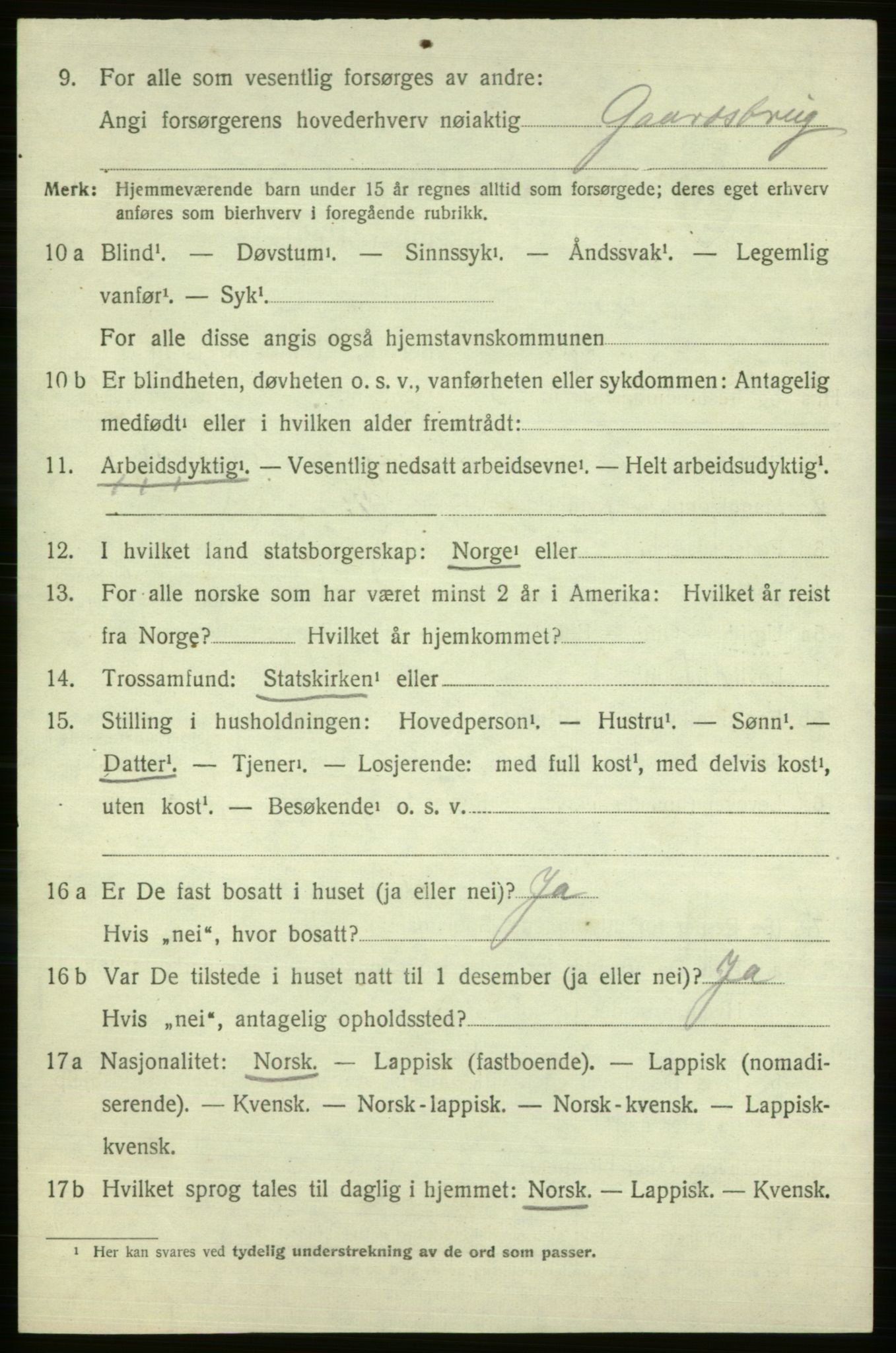 SATØ, 1920 census for Vardø rural district, 1920, p. 2031