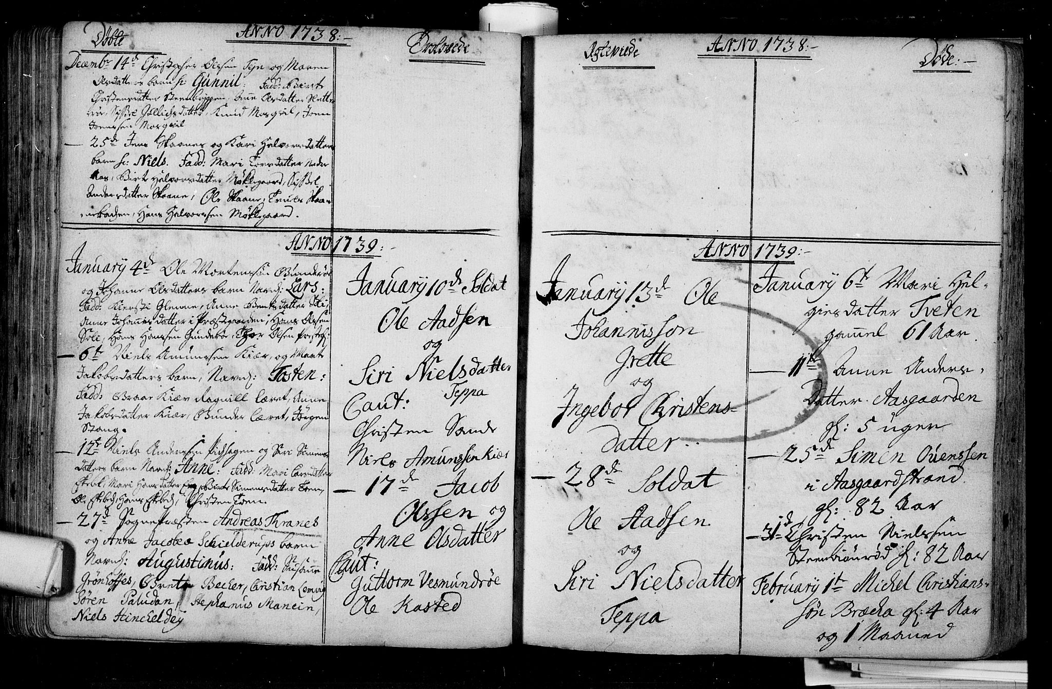 Borre kirkebøker, AV/SAKO-A-338/F/Fa/L0001: Parish register (official) no. I 1, 1710-1750, p. 96