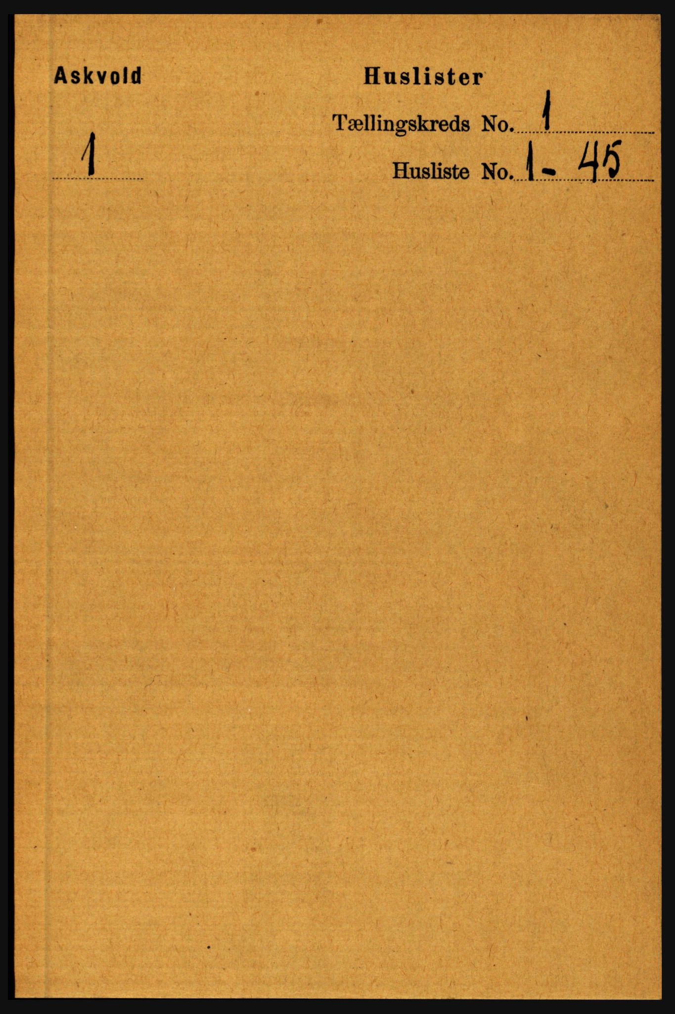 RA, 1891 census for 1428 Askvoll, 1891, p. 26