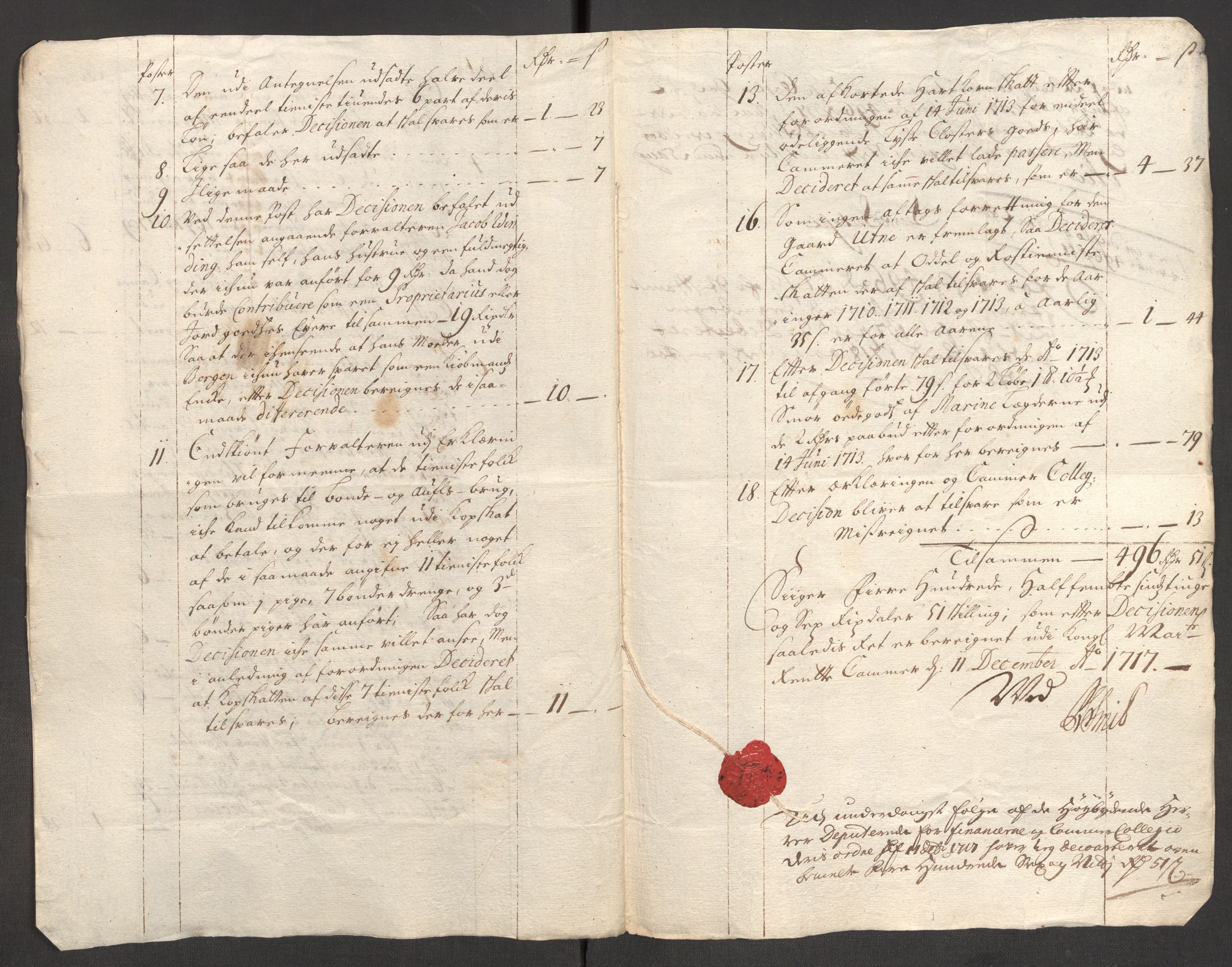 Rentekammeret inntil 1814, Reviderte regnskaper, Fogderegnskap, AV/RA-EA-4092/R50/L3160: Fogderegnskap Lyse kloster, 1710-1719, p. 412