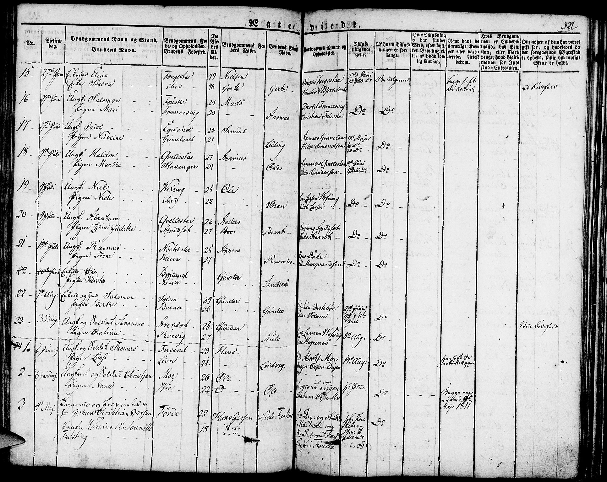 Førde sokneprestembete, AV/SAB-A-79901/H/Haa/Haaa/L0006: Parish register (official) no. A 6, 1821-1842, p. 321