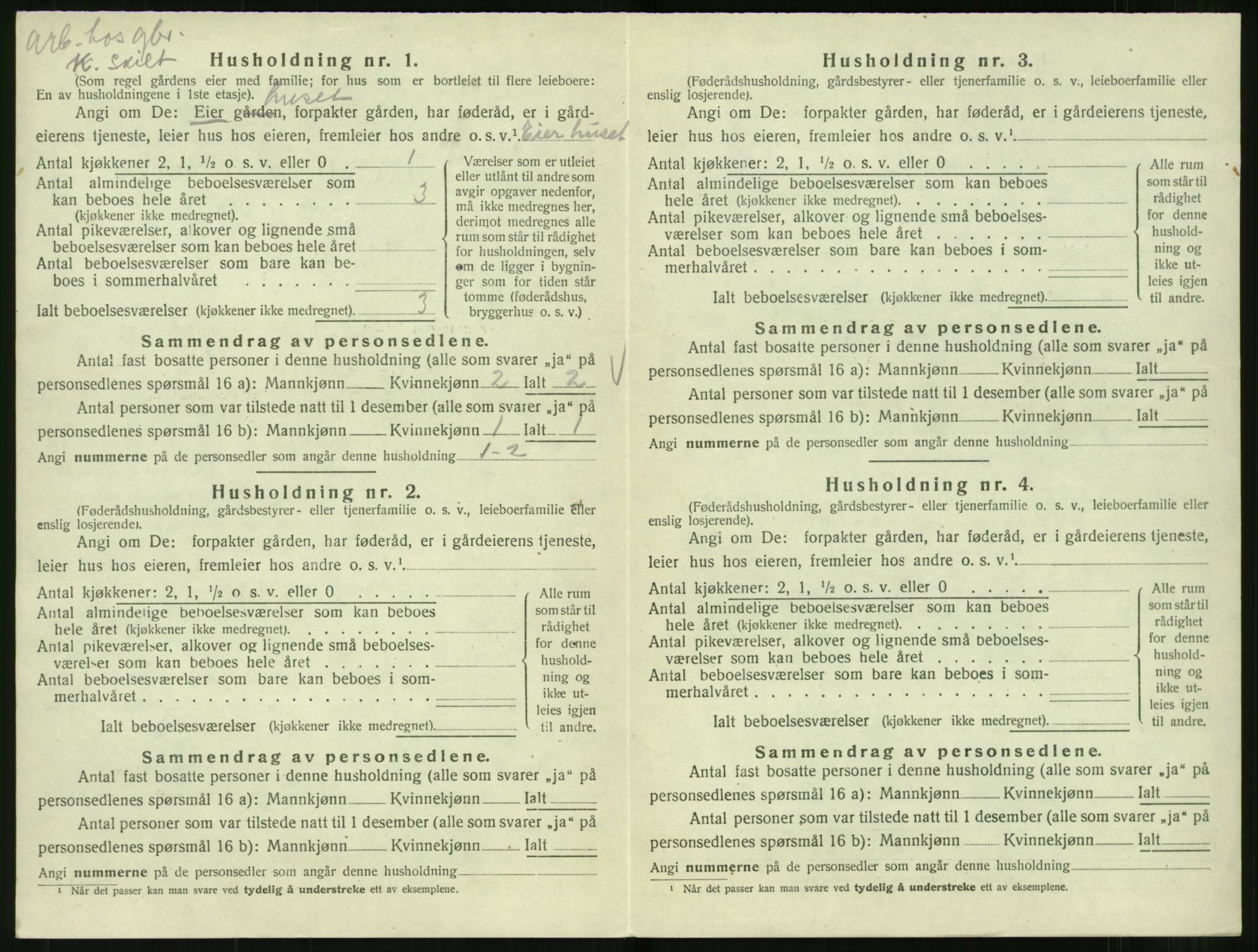 SAT, 1920 census for Norddal, 1920, p. 314