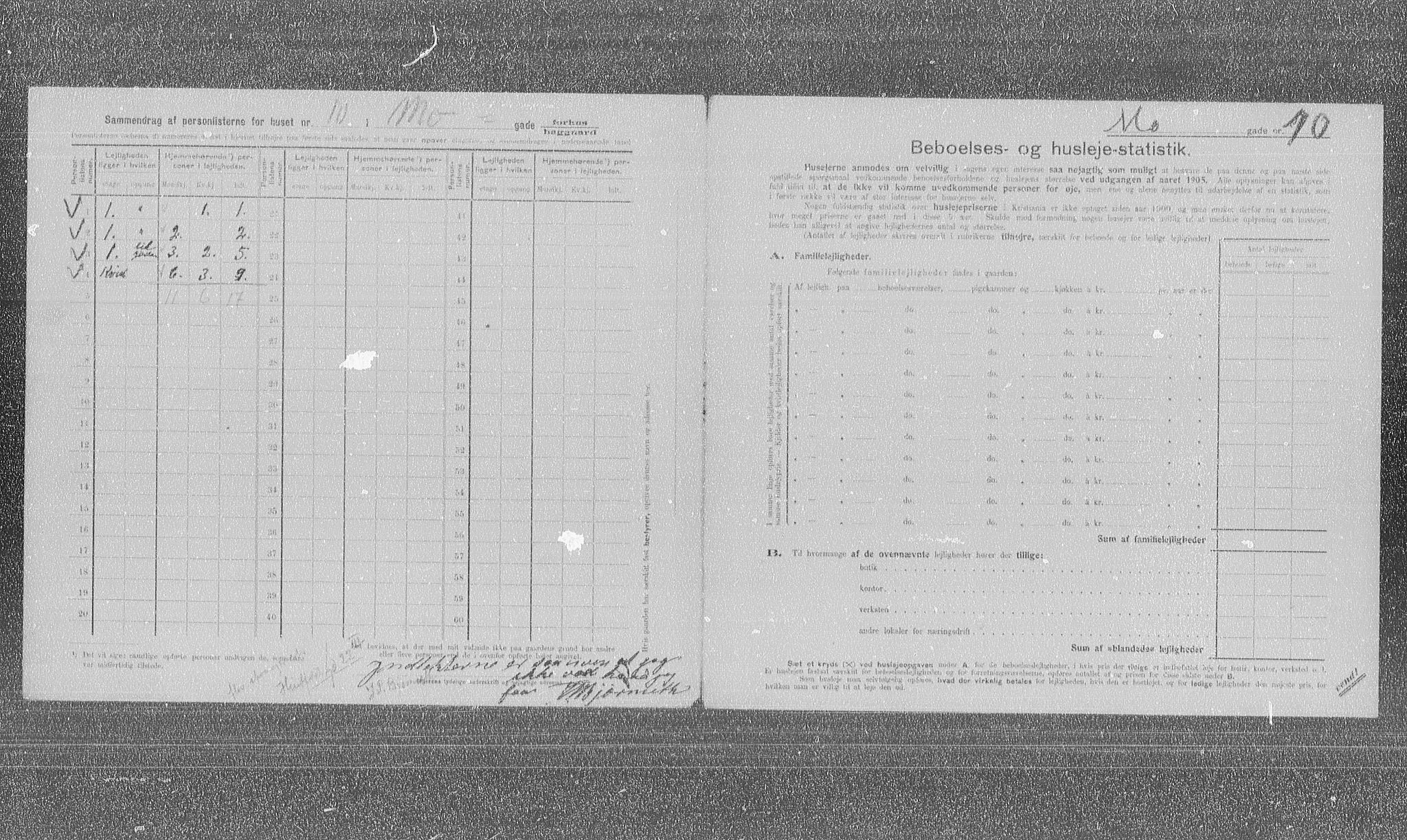 OBA, Municipal Census 1905 for Kristiania, 1905, p. 34357