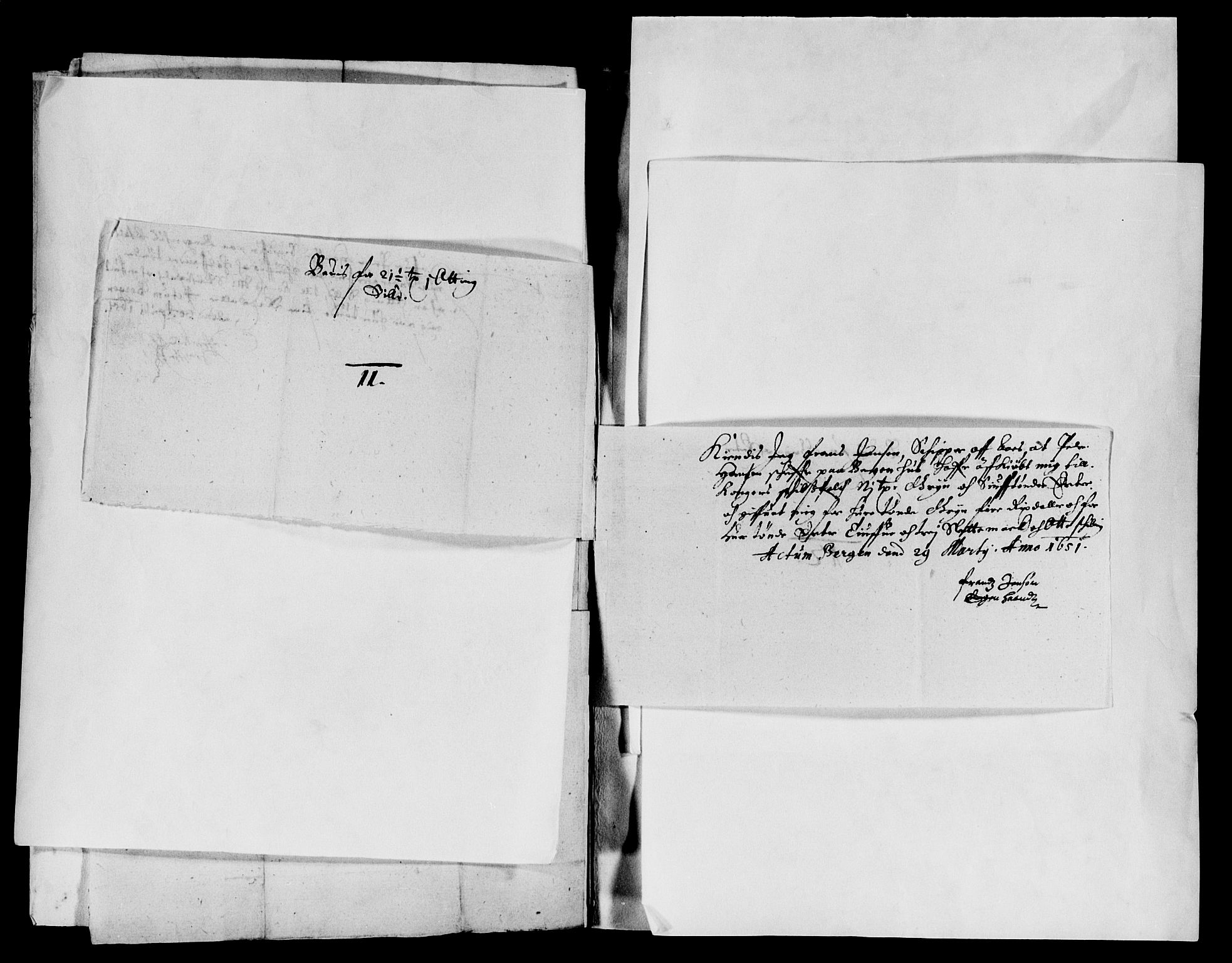 Rentekammeret inntil 1814, Reviderte regnskaper, Lensregnskaper, AV/RA-EA-5023/R/Rb/Rbt/L0117: Bergenhus len, 1650-1651