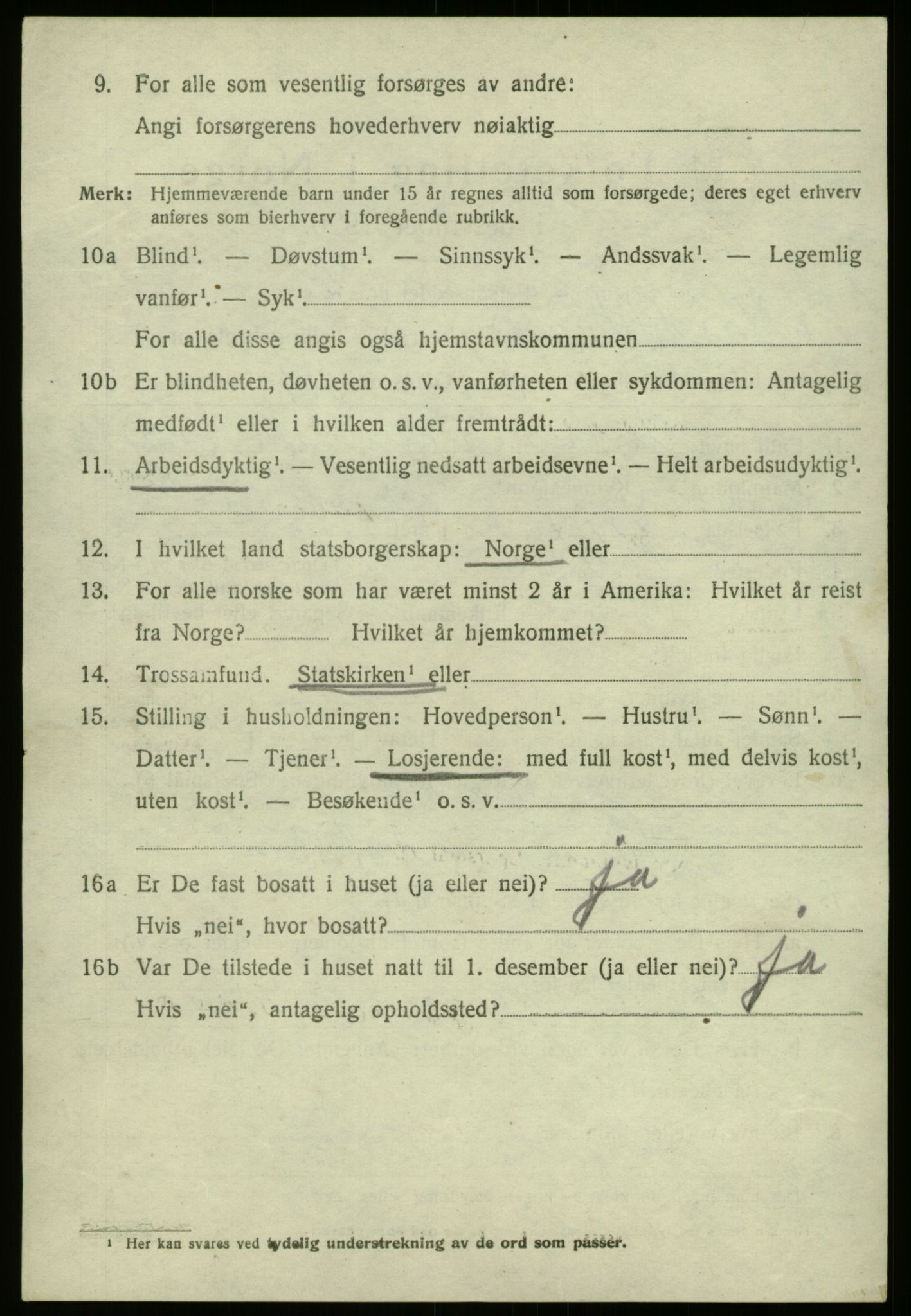 SAB, 1920 census for Nord-Vågsøy, 1920, p. 2535