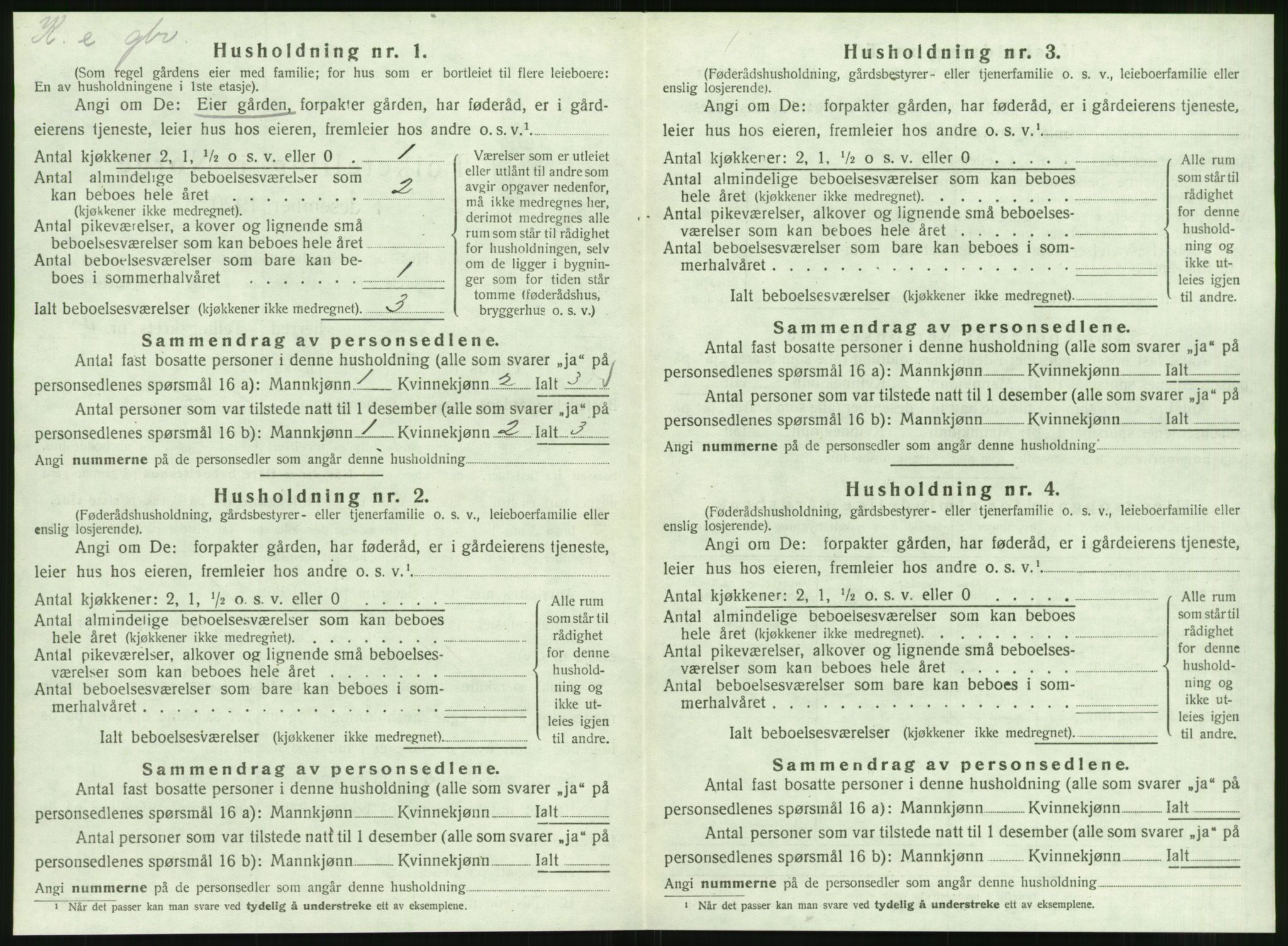 SAT, 1920 census for Tustna, 1920, p. 382