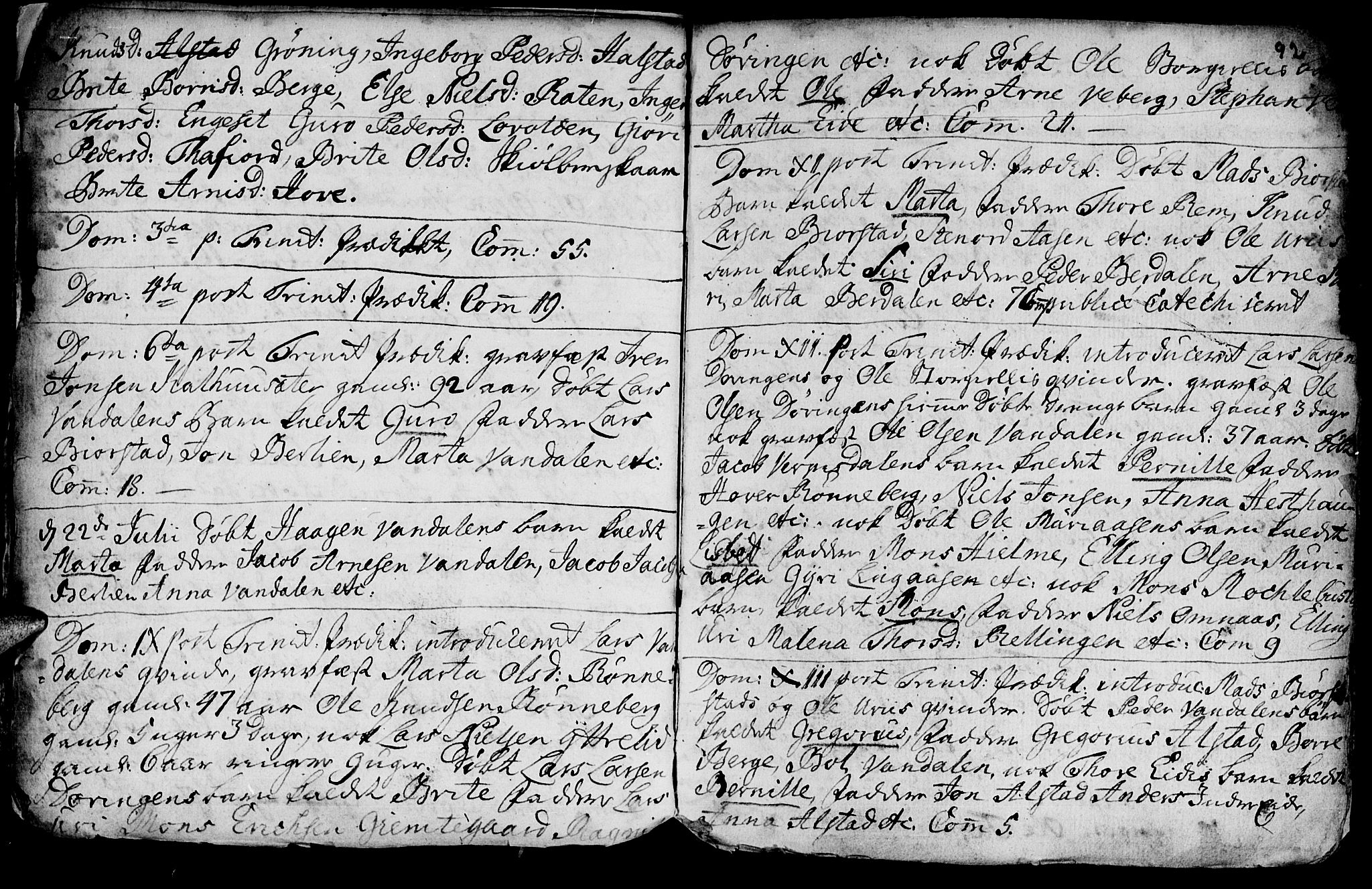 Ministerialprotokoller, klokkerbøker og fødselsregistre - Møre og Romsdal, AV/SAT-A-1454/519/L0240: Parish register (official) no. 519A01 /1, 1736-1760, p. 92