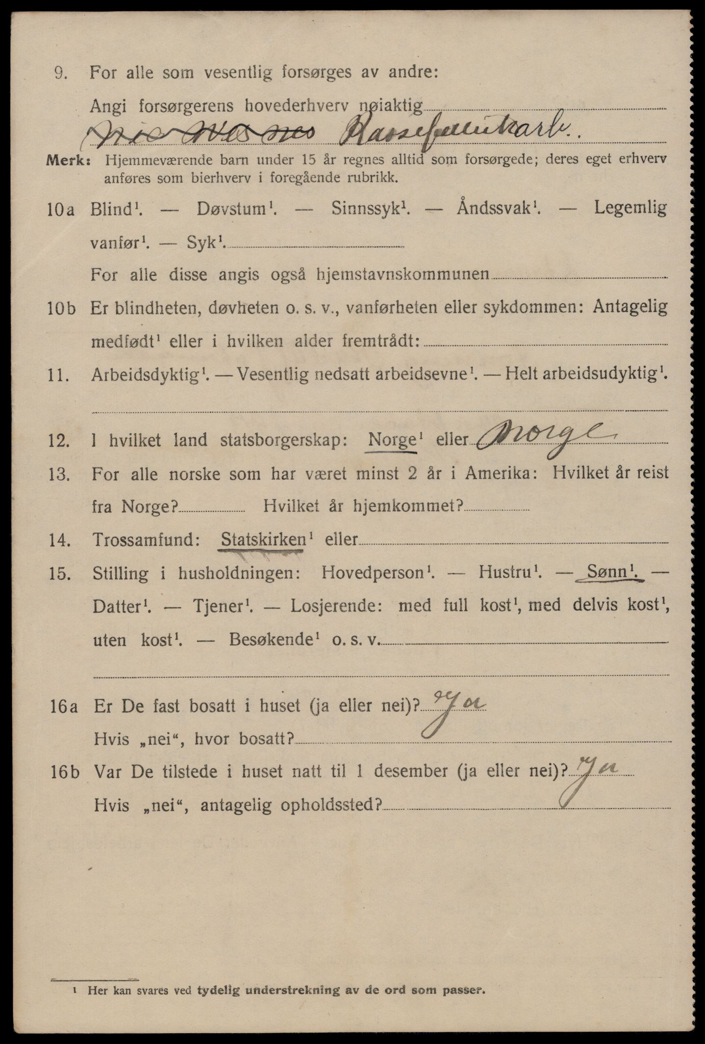 SAST, 1920 census for Stavanger, 1920, p. 47067
