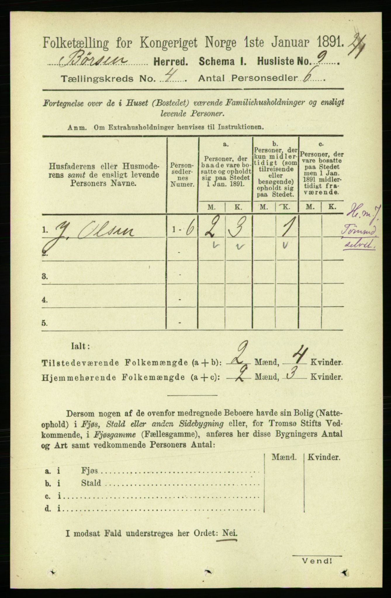 RA, 1891 census for 1658 Børsa, 1891, p. 1383