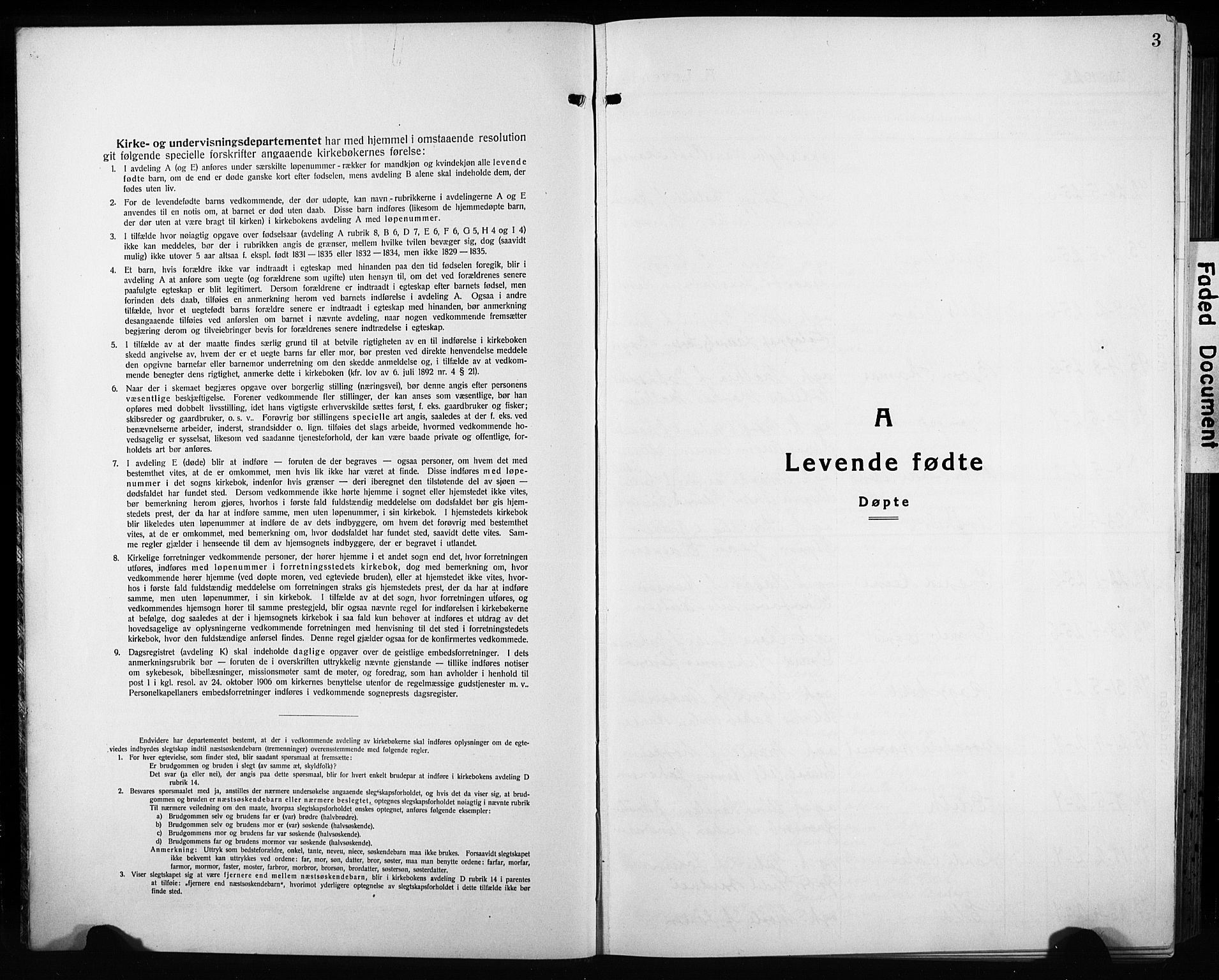 Sandar kirkebøker, SAKO/A-243/G/Ga/L0004: Parish register (copy) no. 4, 1922-1932, p. 3
