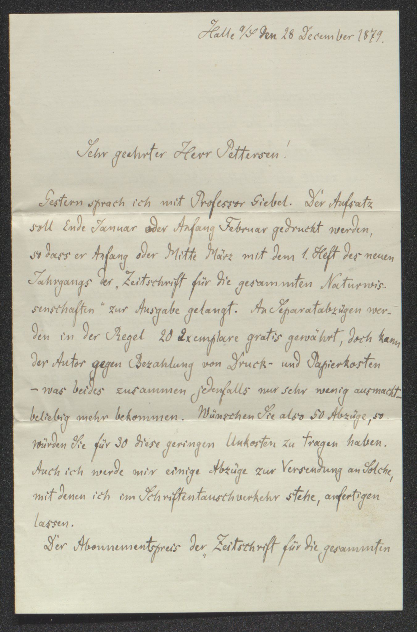 Tromsø Museum, AV/SATØ-S-0162/D/Db/L0033: Journalsaker og innkomne brev, 1879-1882, p. 34