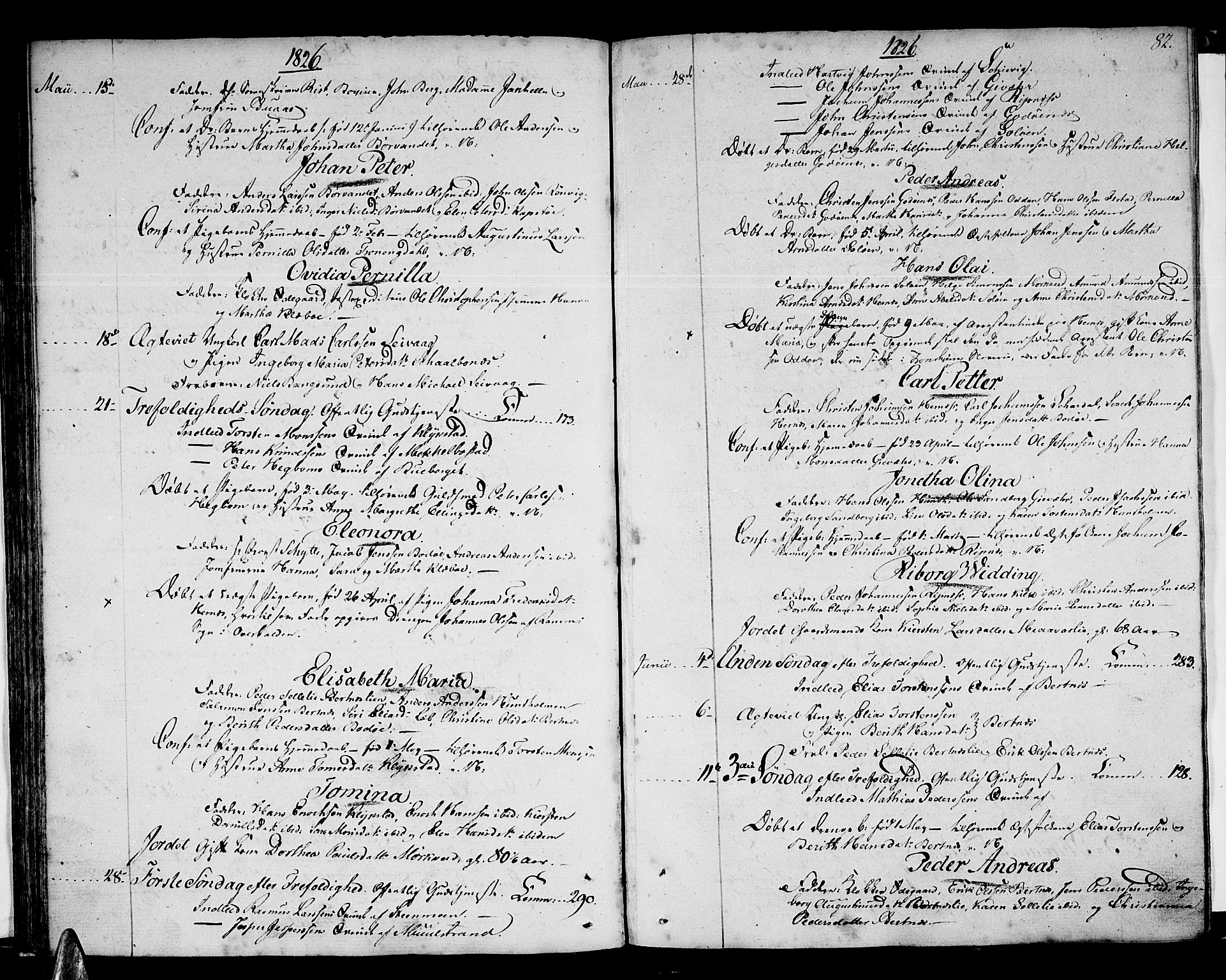 Ministerialprotokoller, klokkerbøker og fødselsregistre - Nordland, SAT/A-1459/801/L0005: Parish register (official) no. 801A05, 1818-1834, p. 82