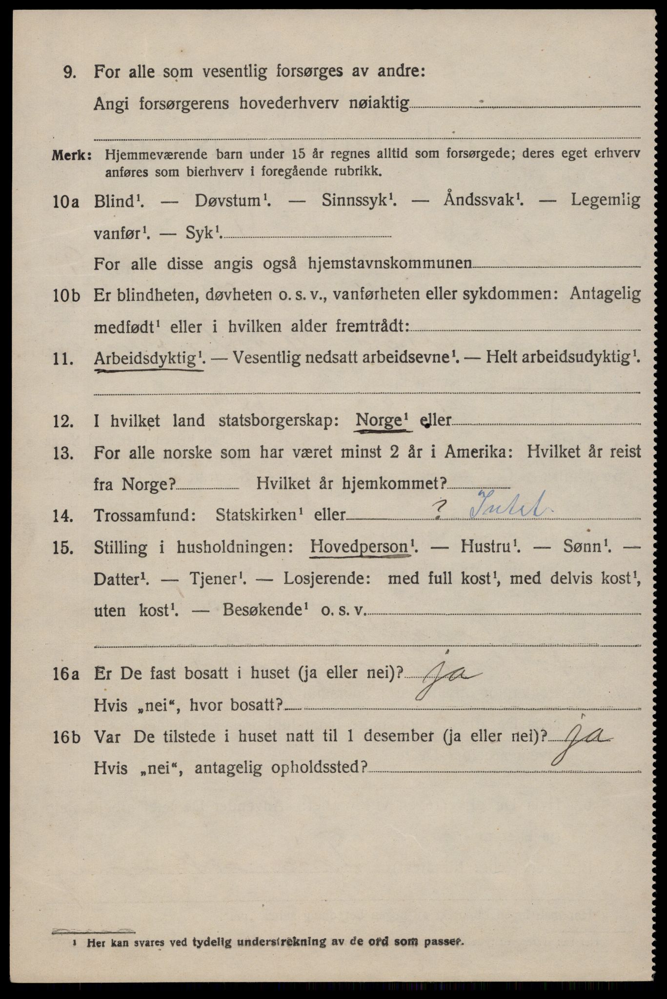 SAKO, 1920 census for Lårdal, 1920, p. 3296