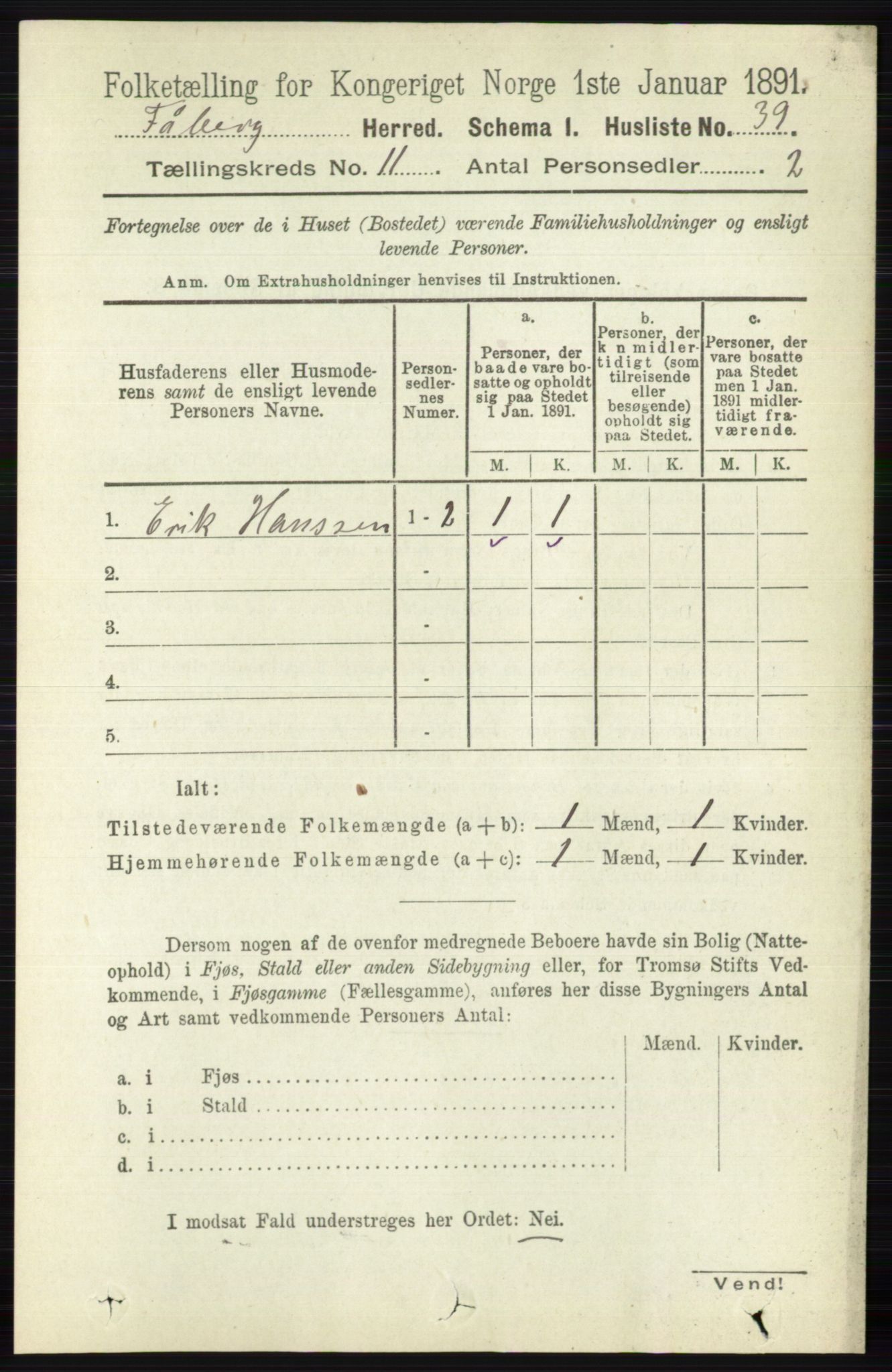 RA, 1891 census for 0524 Fåberg, 1891, p. 4487