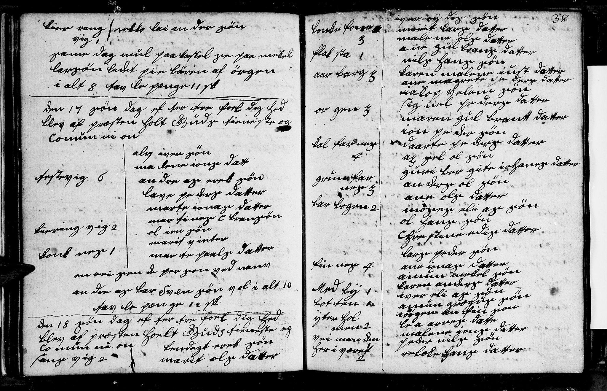 Berg sokneprestkontor, AV/SATØ-S-1318/G/Ga/Gab/L0010klokker: Parish register (copy) no. 10, 1783-1811, p. 38