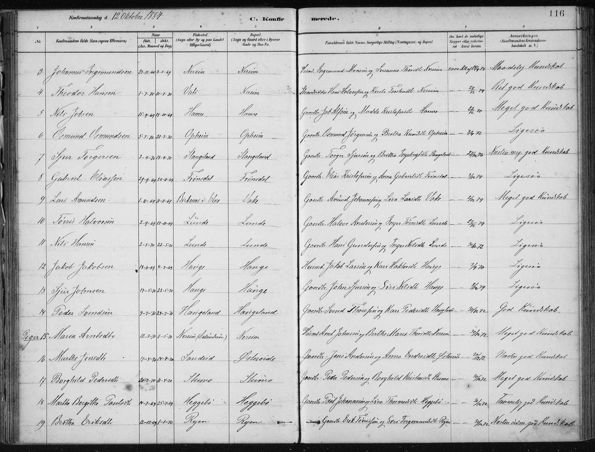 Fjelberg sokneprestembete, AV/SAB-A-75201/H/Haa: Parish register (official) no. D 1, 1879-1918, p. 116