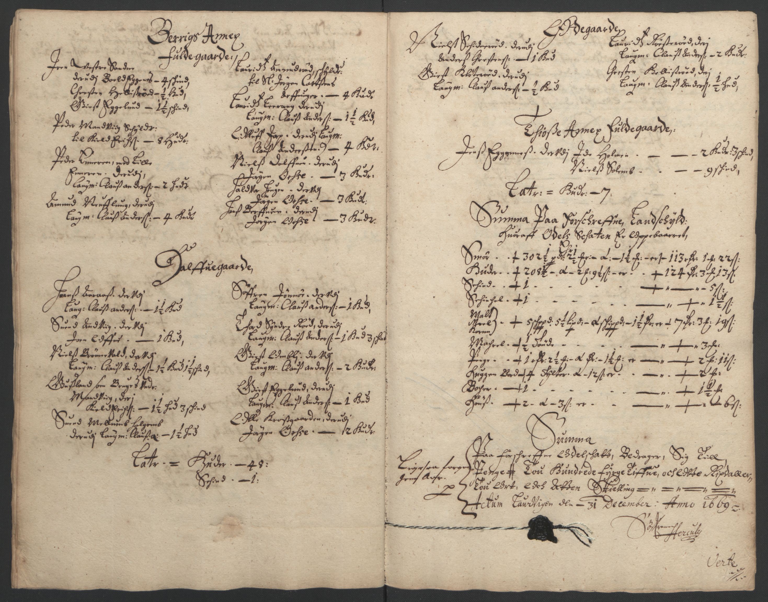Rentekammeret inntil 1814, Reviderte regnskaper, Fogderegnskap, RA/EA-4092/R33/L1965: Fogderegnskap Larvik grevskap, 1669-1670, p. 84