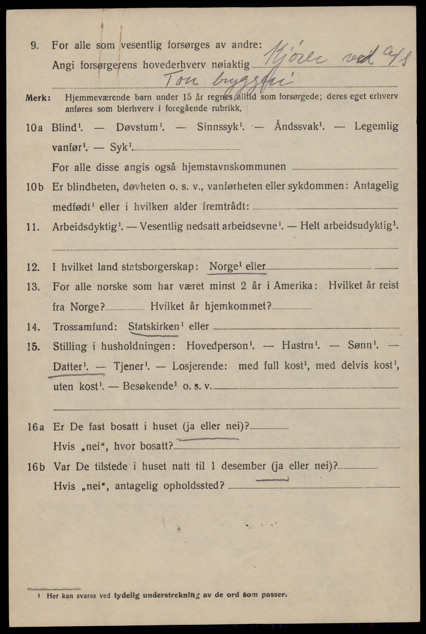 SAST, 1920 census for Stavanger, 1920, p. 42187