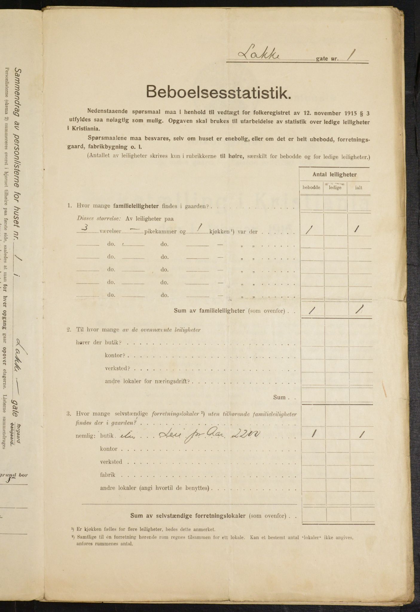 OBA, Municipal Census 1916 for Kristiania, 1916, p. 56470