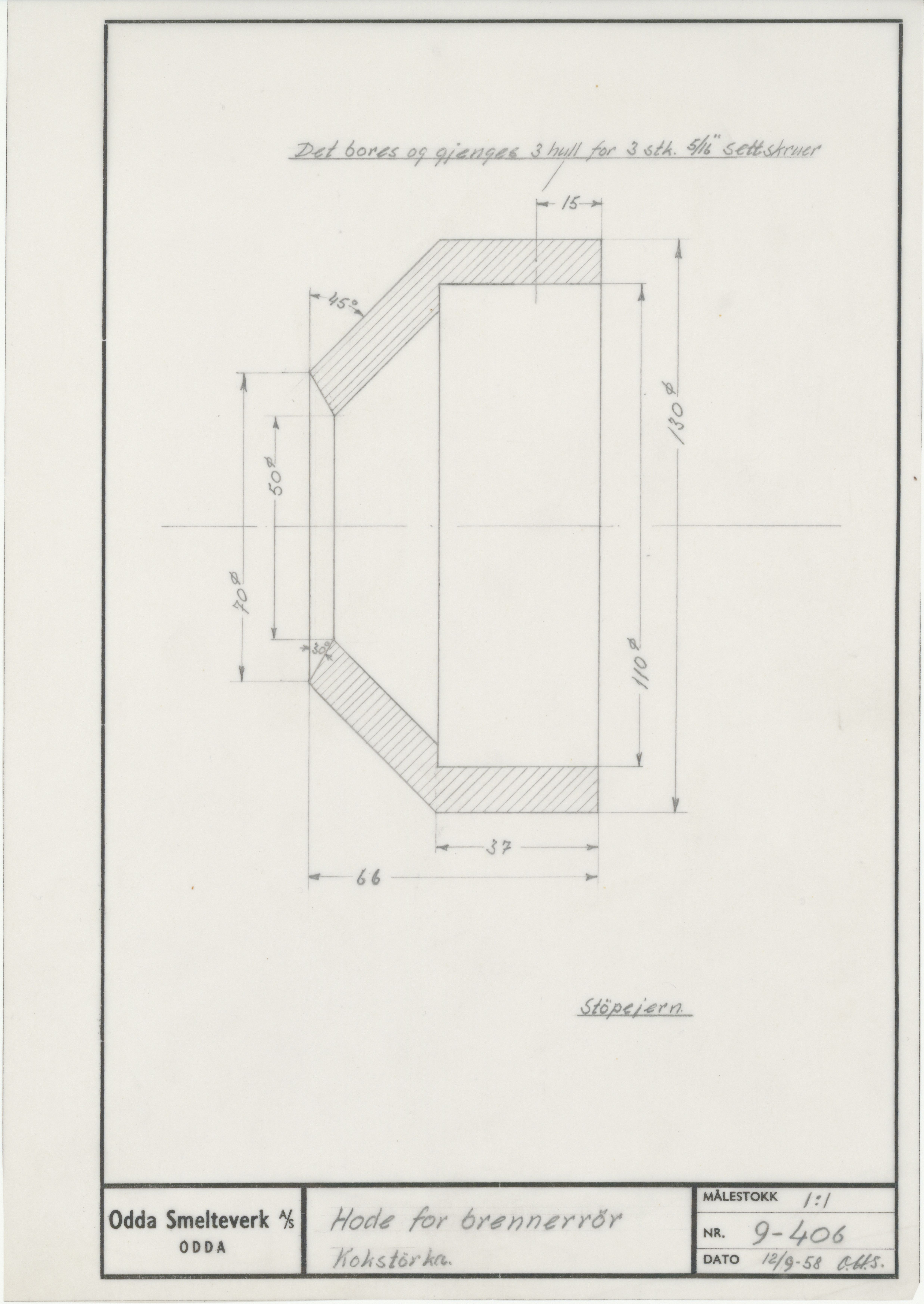 Odda smelteverk AS, KRAM/A-0157.1/T/Td/L0009: Gruppe 9. Blandingsrom og kokstørker, 1920-1970, p. 589