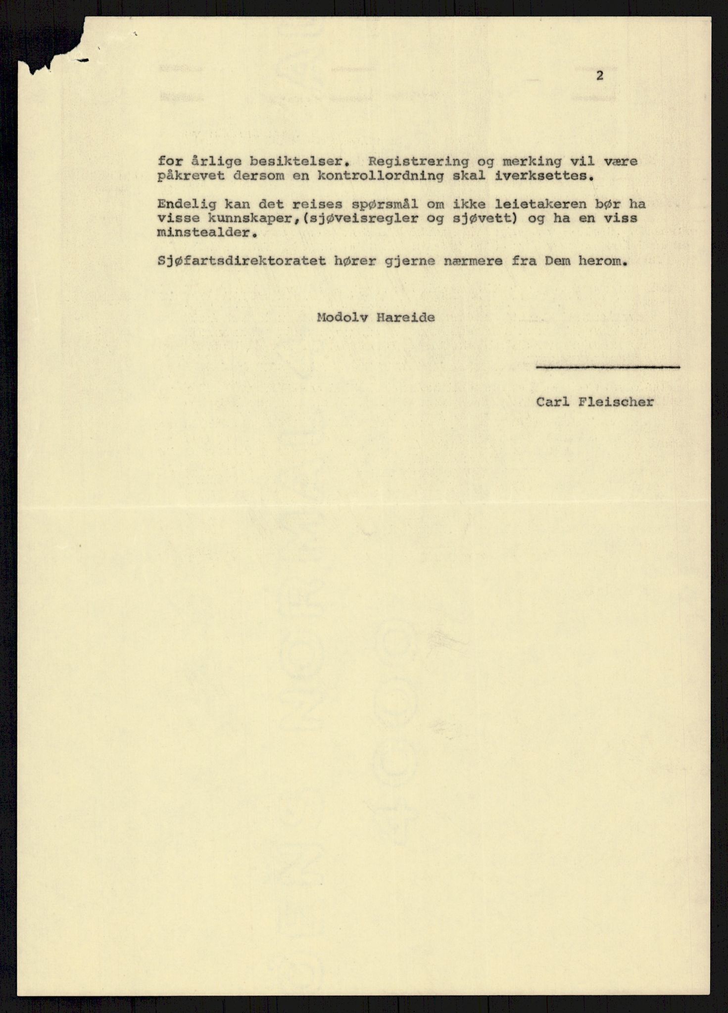 Sjøfartsdirektoratet med forløpere, generelt arkiv, AV/RA-S-1407/D/Du/Duc/L0641/0004: Skipskontrollen - Forskrifter    / Utleiebåter (2 mapper), 1977-1989, p. 48