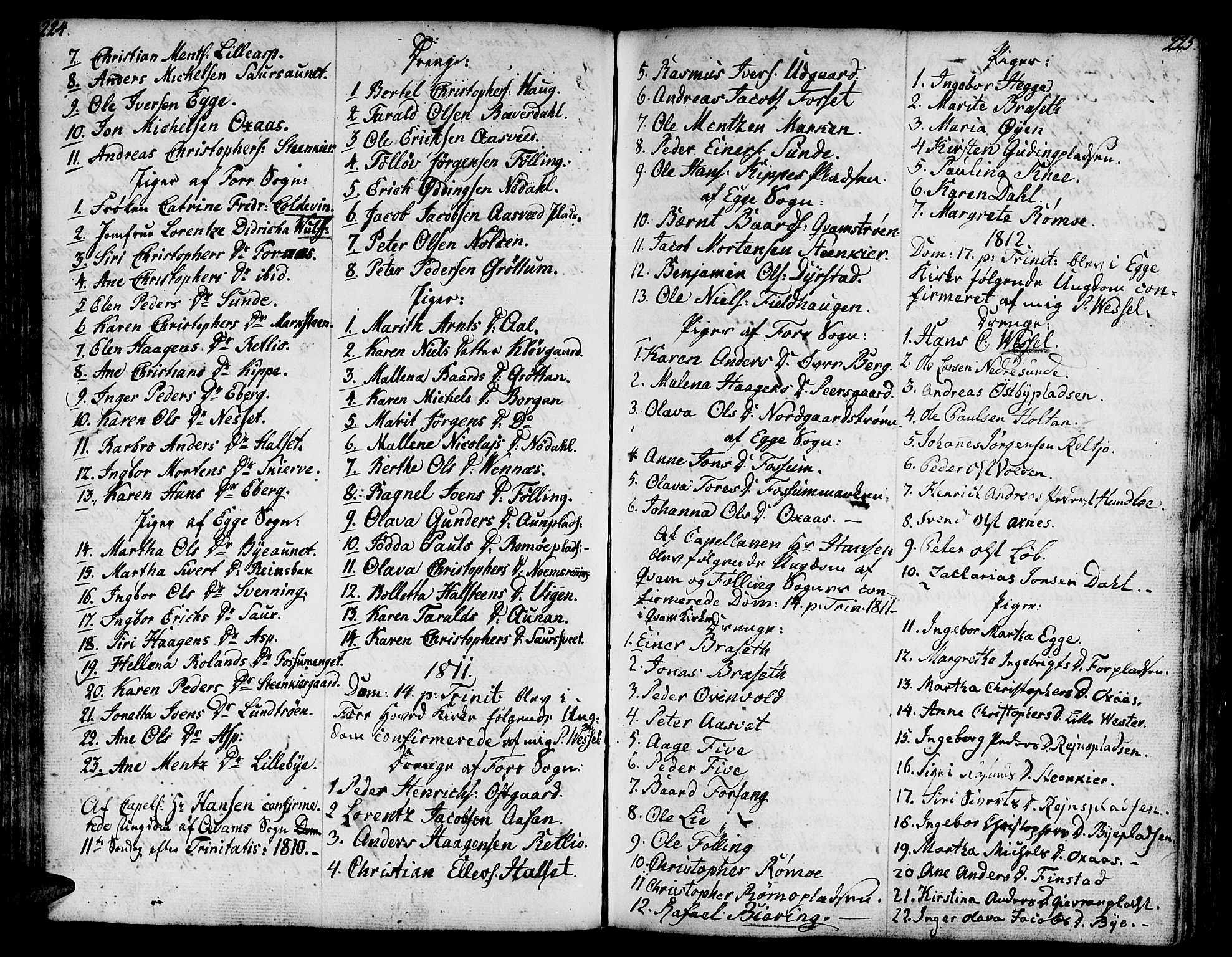 Ministerialprotokoller, klokkerbøker og fødselsregistre - Nord-Trøndelag, SAT/A-1458/746/L0440: Parish register (official) no. 746A02, 1760-1815, p. 224-225