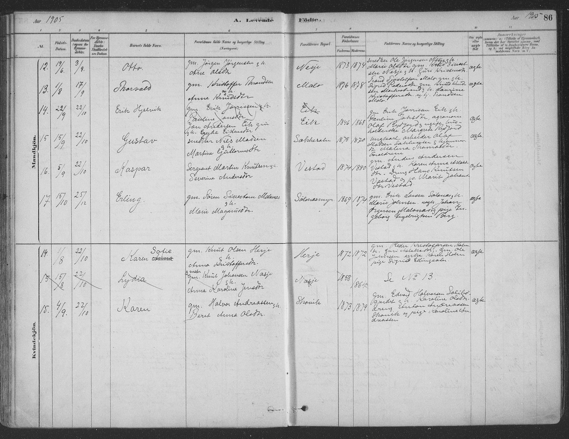 Ministerialprotokoller, klokkerbøker og fødselsregistre - Møre og Romsdal, AV/SAT-A-1454/547/L0604: Parish register (official) no. 547A06, 1878-1906, p. 86