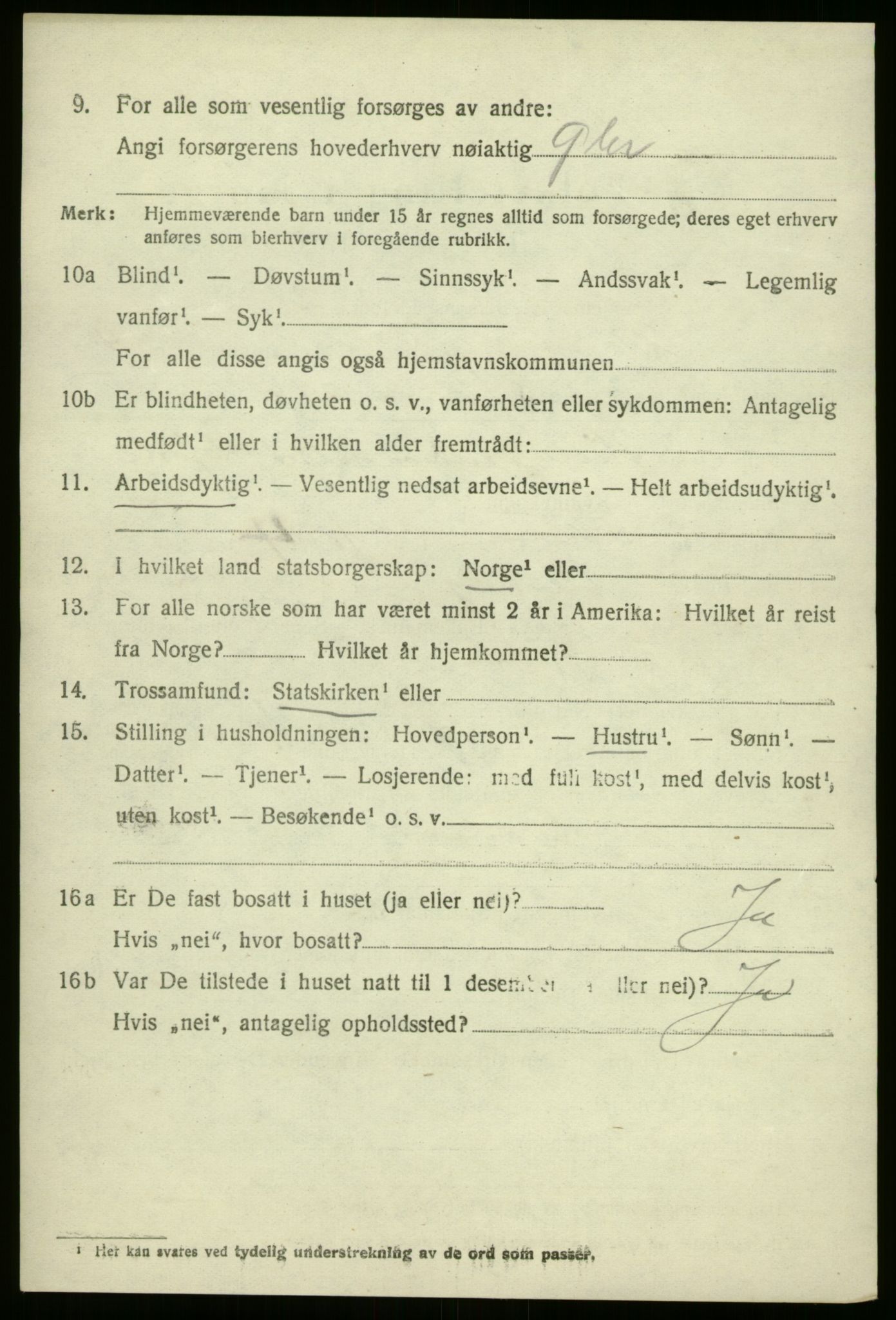 SAB, 1920 census for Vevring, 1920, p. 1405