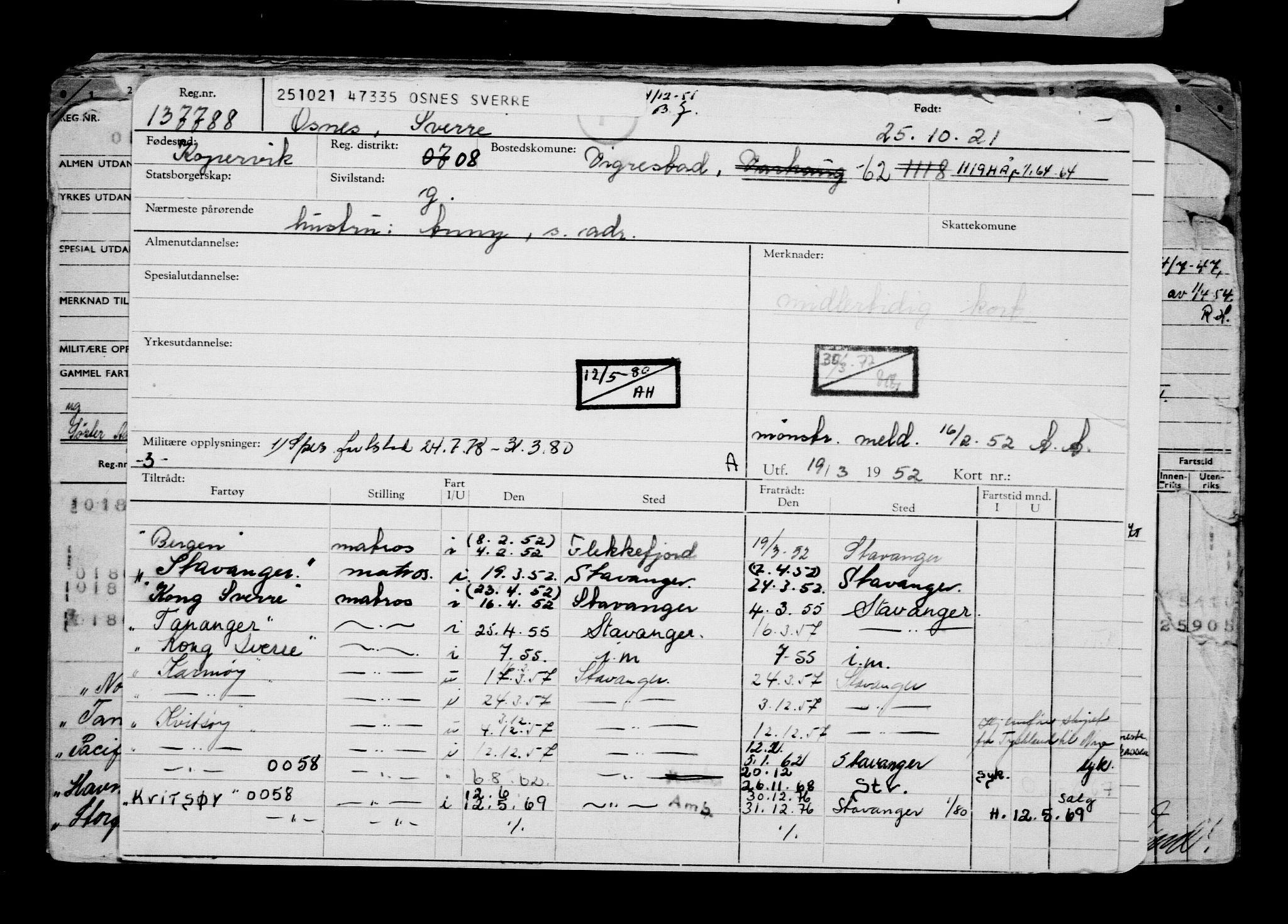 Direktoratet for sjømenn, AV/RA-S-3545/G/Gb/L0199: Hovedkort, 1921, p. 293