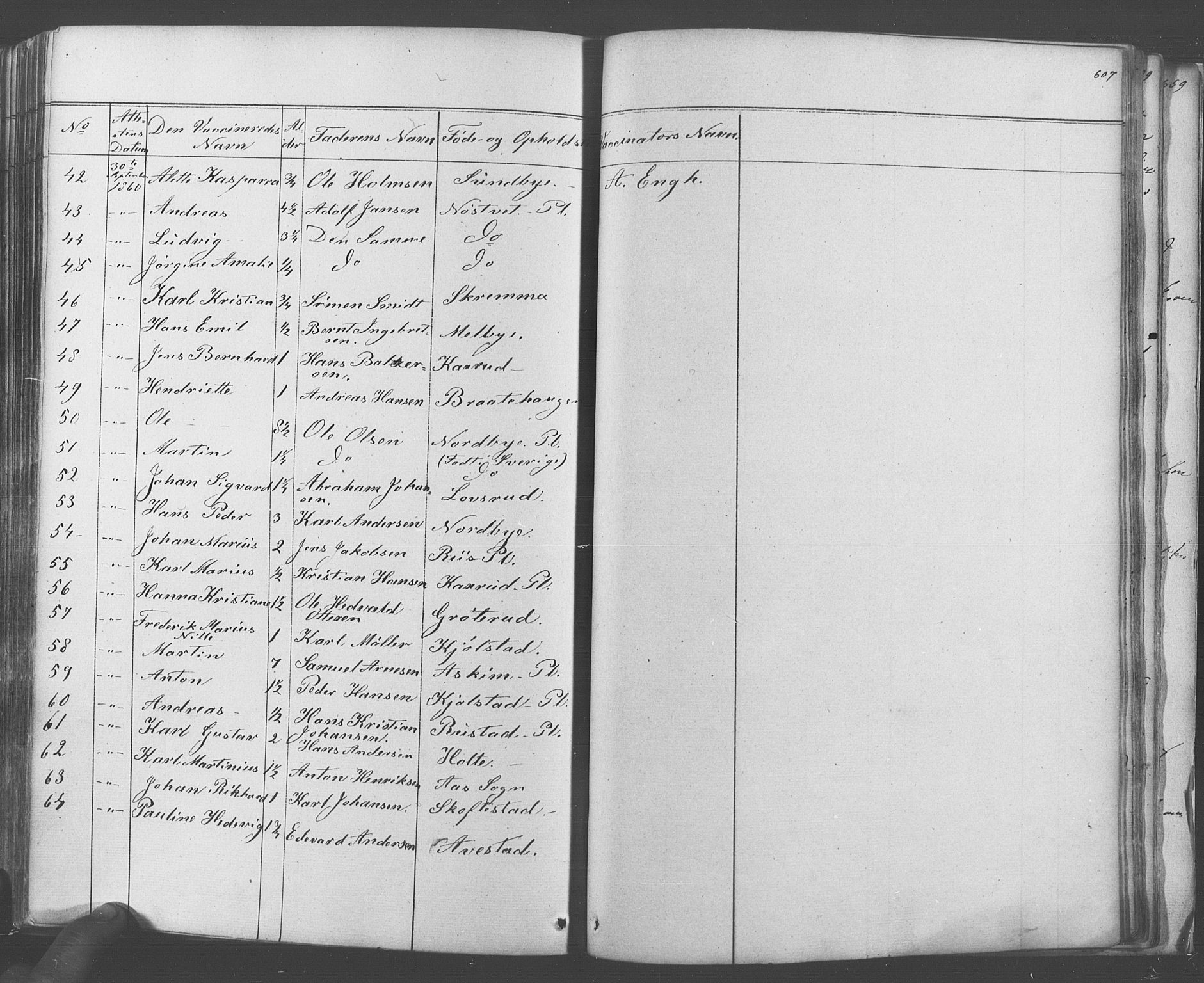 Ås prestekontor Kirkebøker, SAO/A-10894/F/Fa/L0006: Parish register (official) no. I 6, 1841-1853, p. 606-607